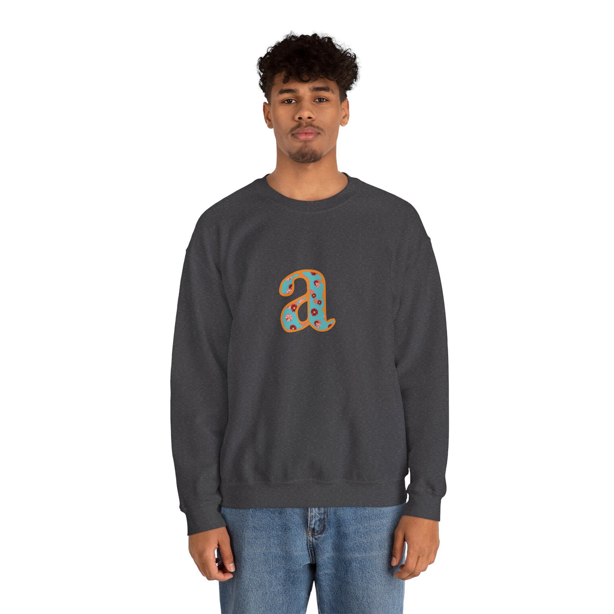 Personalized Initial Sweatshirt, Cozy Unisex Crewneck, Custom Gift for Her, Monogrammed Apparel, Perfect for Birthdays and Holidays
