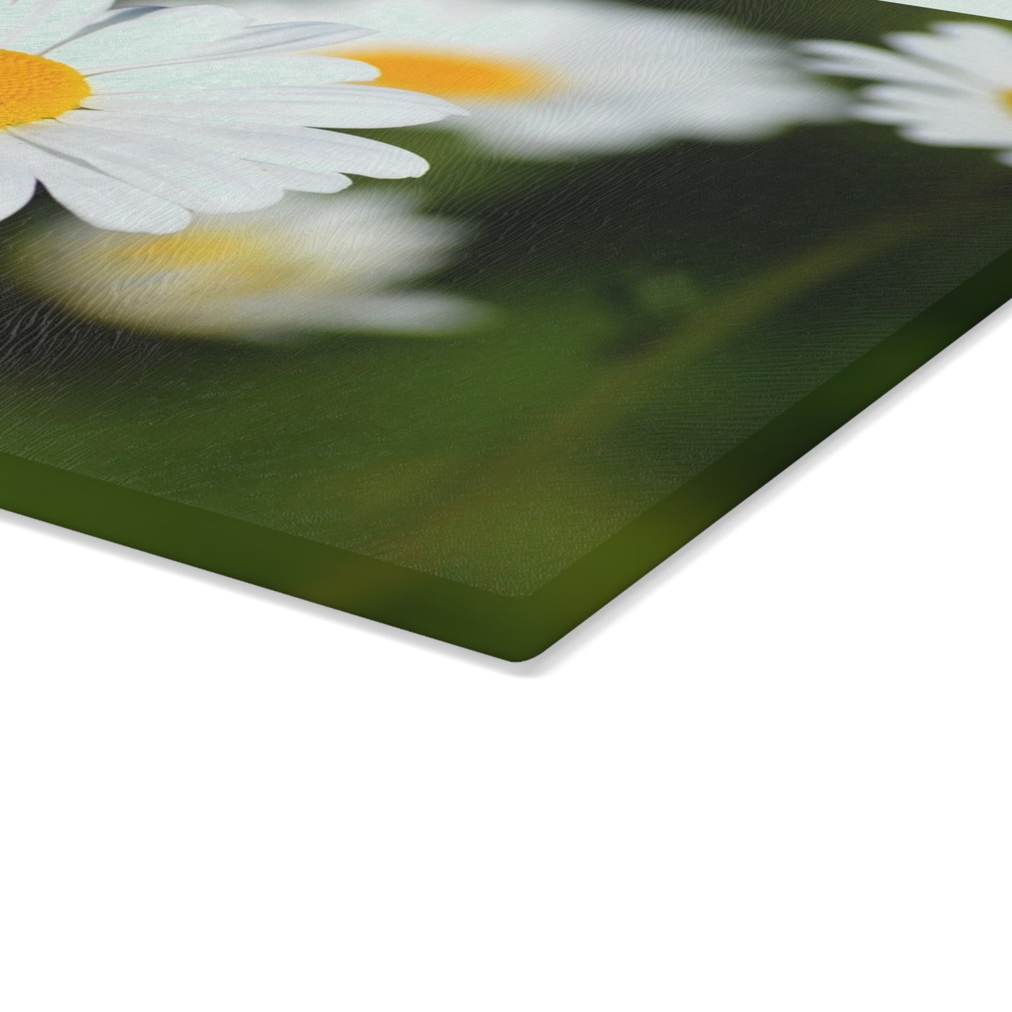 Charming Floral Glass Cutting Board - Kitchen Decor, Gift for Her, Daisy Design, Housewarming, Mother's Day
