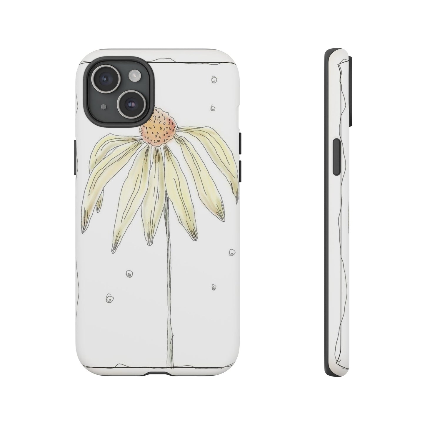 Flower Phone Case with Delicate Design, Tough Phone Cover, Nature Lover Gift, Floral Tech Accessory, Stylish Phone Protection