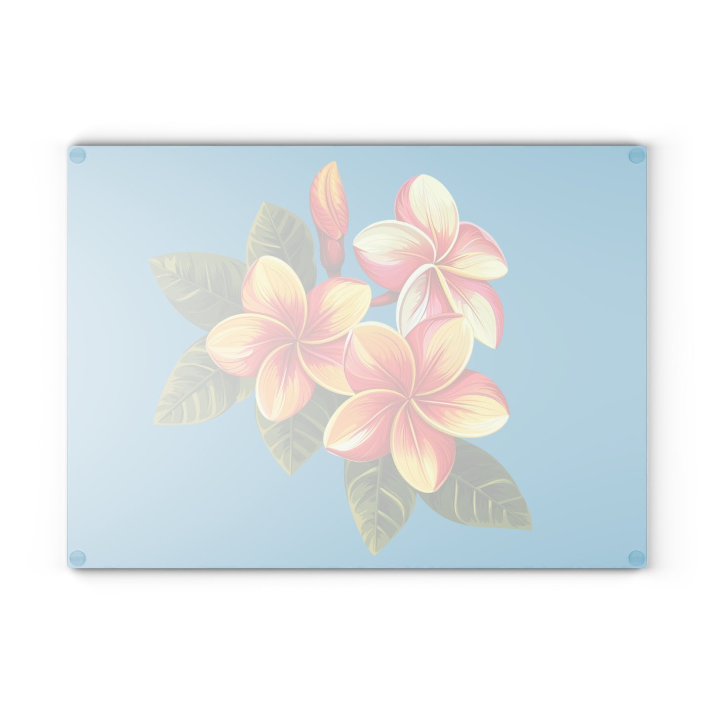 Tropical Floral Glass Cutting Board - Perfect Kitchen Decor for Home