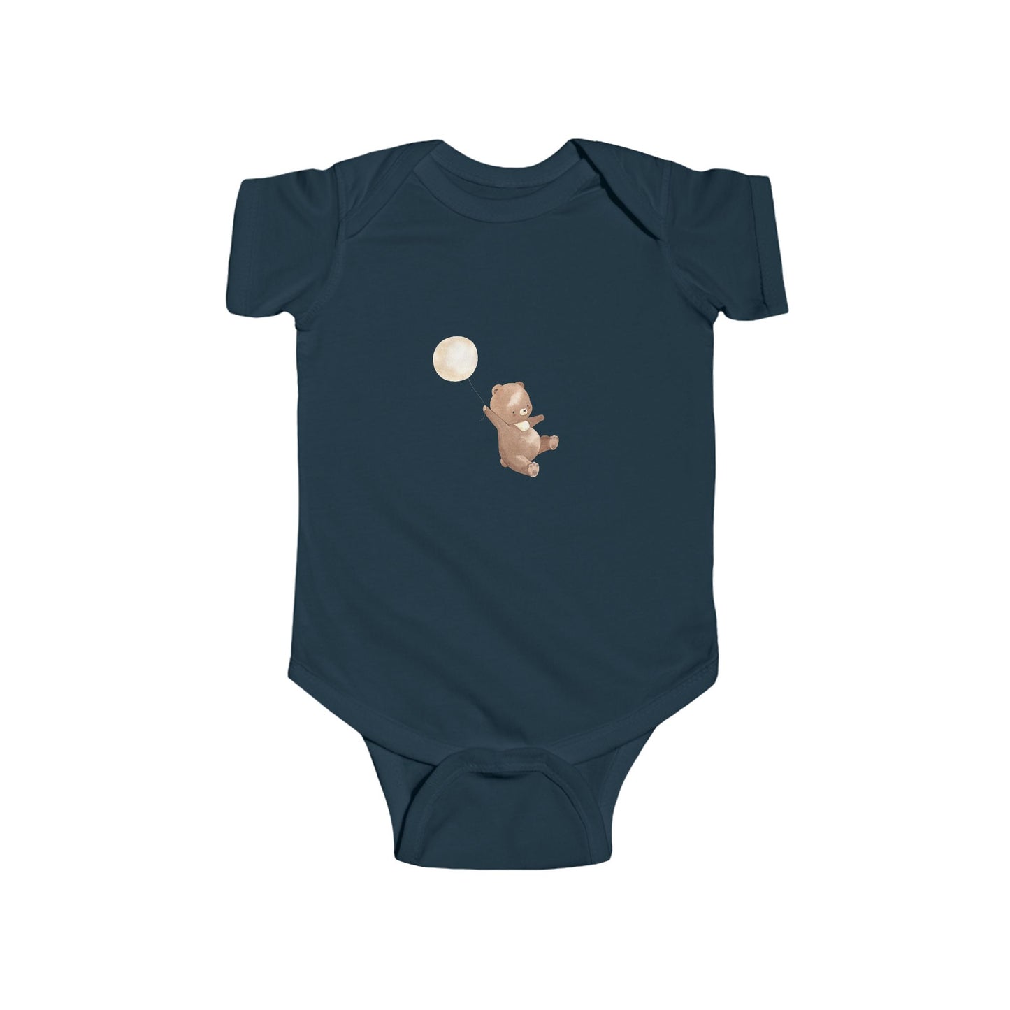Cute Moonlight Bear Bodysuit for Infants, Baby Shower Gift, Nursery Outfit, Sweet Dreams Clothes, Newborn Onesie