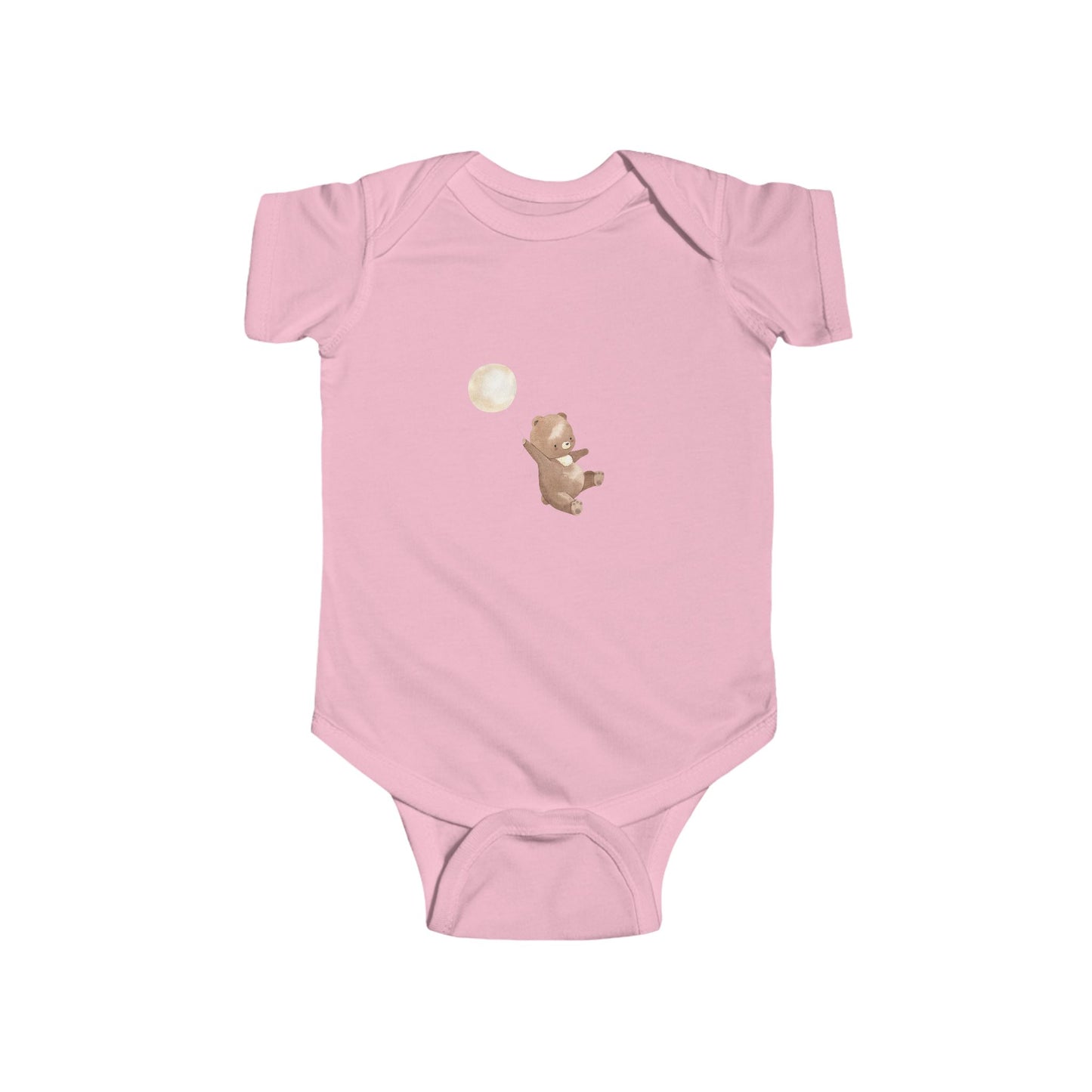 Cute Moonlight Bear Bodysuit for Infants, Baby Shower Gift, Nursery Outfit, Sweet Dreams Clothes, Newborn Onesie