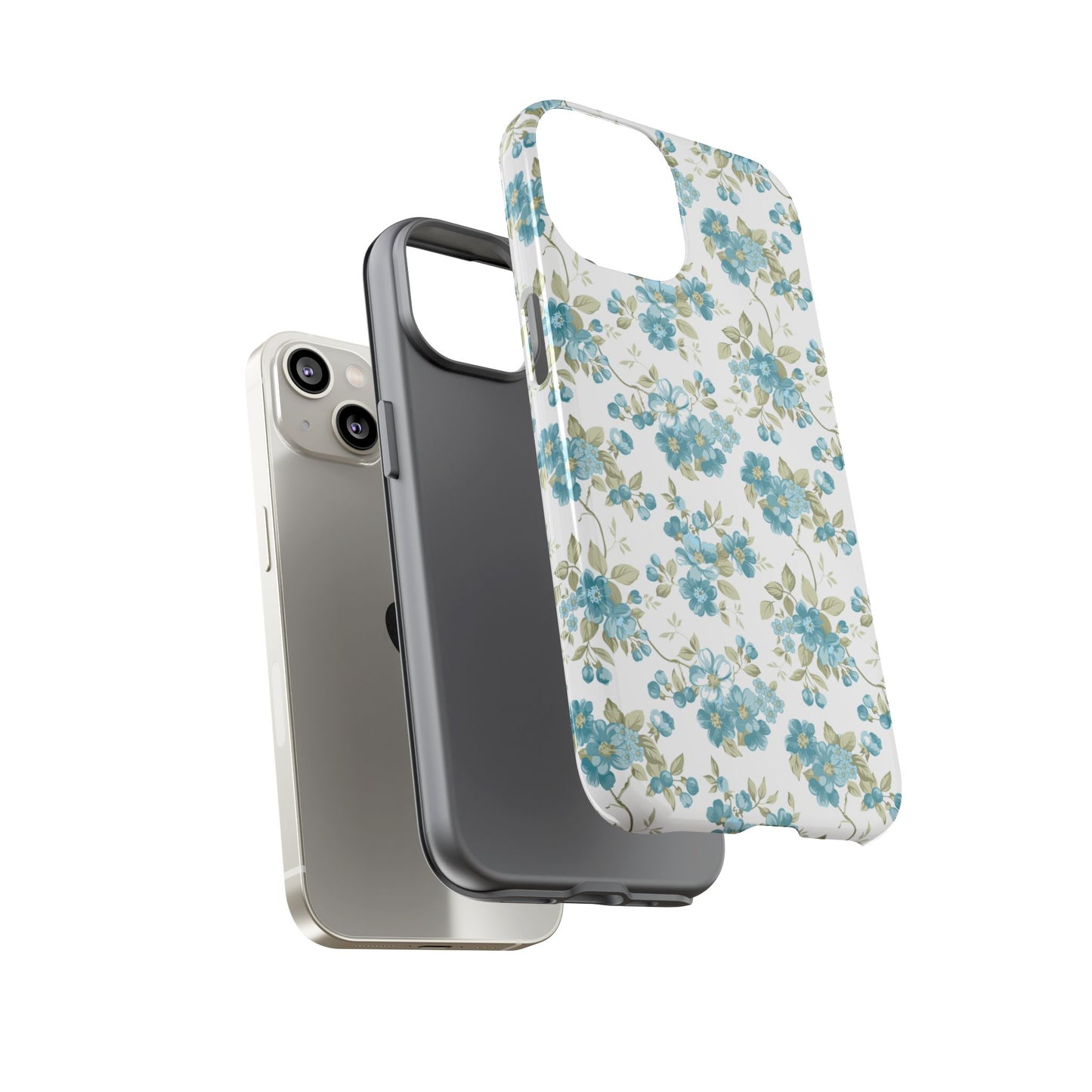Floral Phone Case - Tough Cases, Durable Phone Cover, Cute Floral Design, Gift for Her, Trendy Phone Accessory, Spring Style