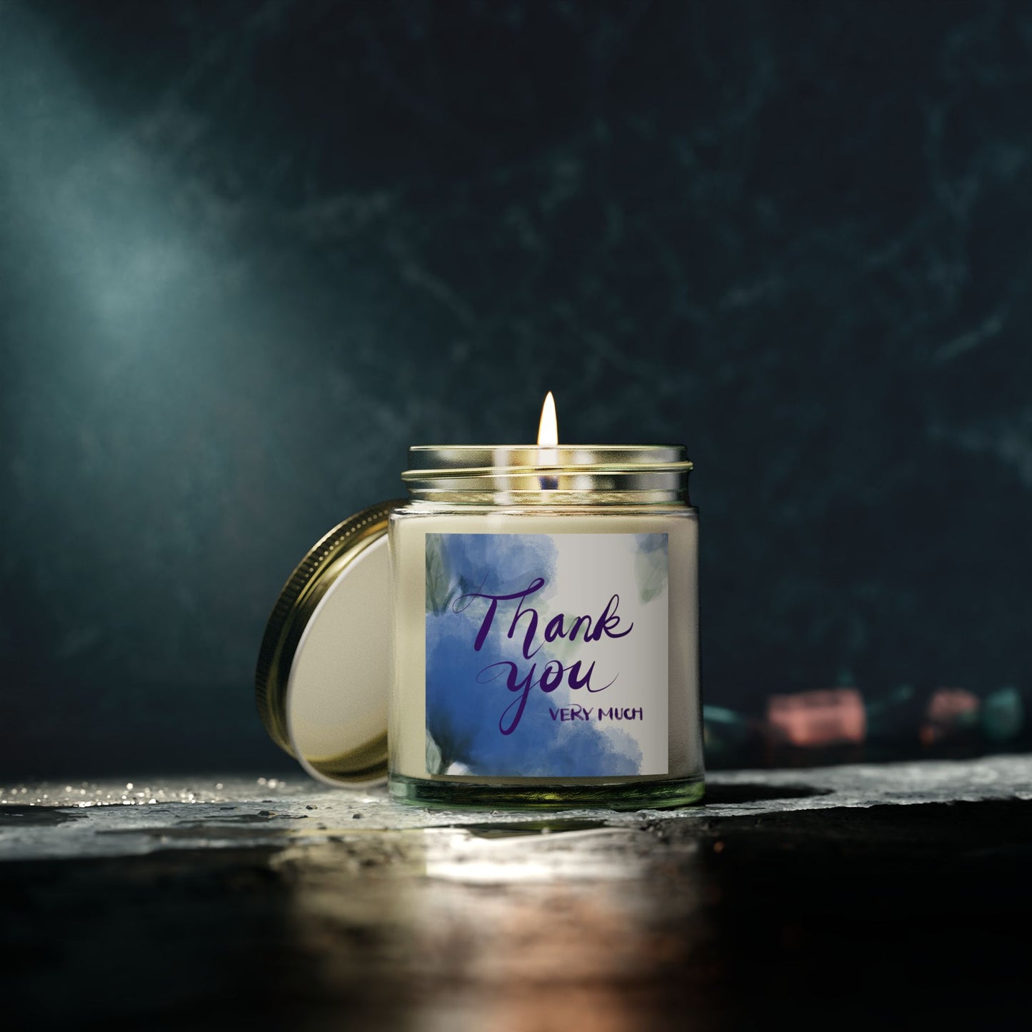 Thank You Scented Candles, Coconut Apricot Wax, Gifts for Her, Home Fragrance, Relaxation, Bridal Shower, Birthday