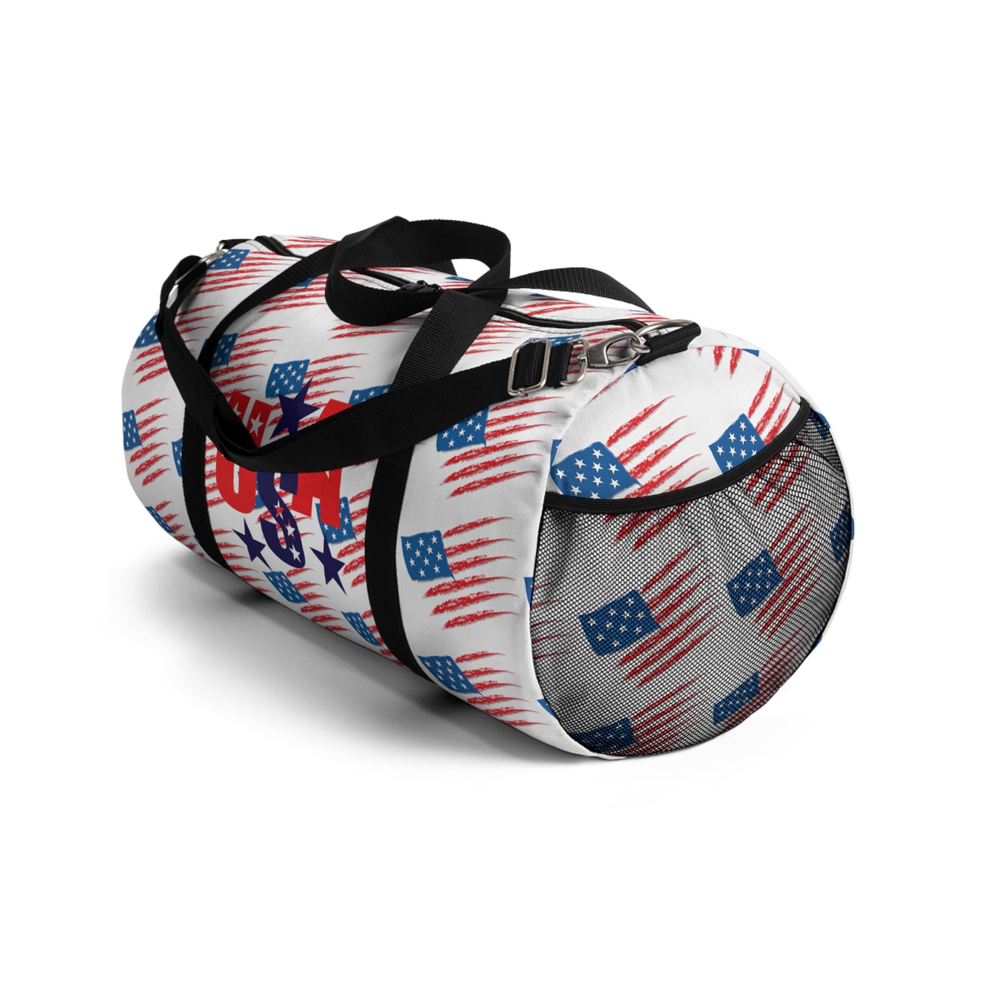Patriotic Duffel Bag, Sports Gear, Travel Bag, Gym Bag, Fourth of July Gift, American Flag Design