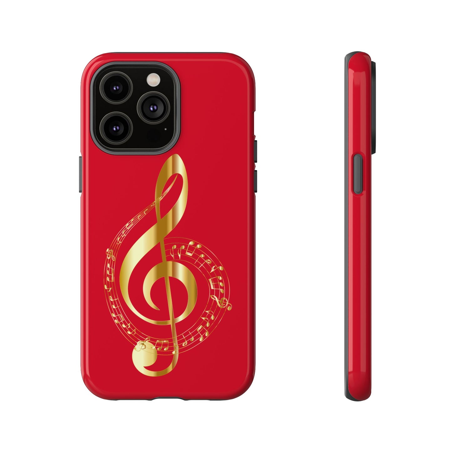 Tough Cases - Red Musical Note