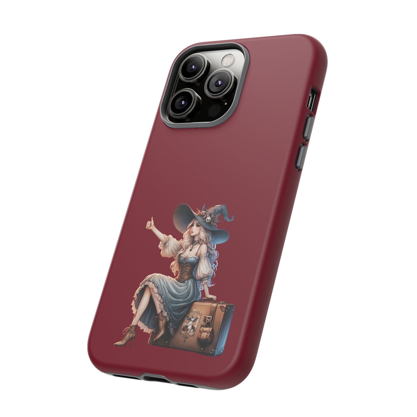 Witchy Phone Case - Magical, Durable - Halloween Gift, Cosplay Accessory, Cute Witch Design