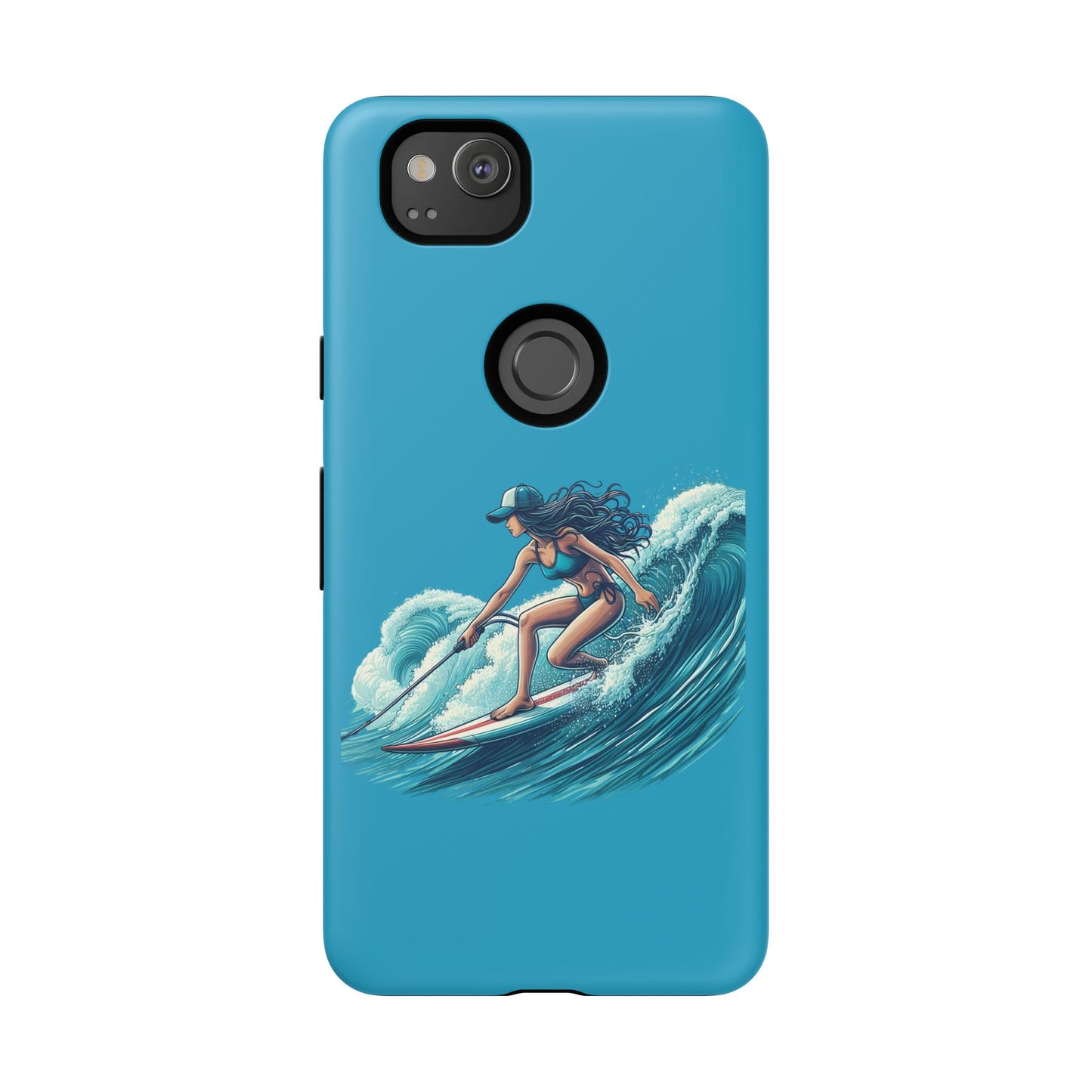 Surfing Phone Case, Coastal Vibes Phone Cover, Tough Cases for Beach Lovers, Ocean Art Phone Accessories, Summer Gift Idea