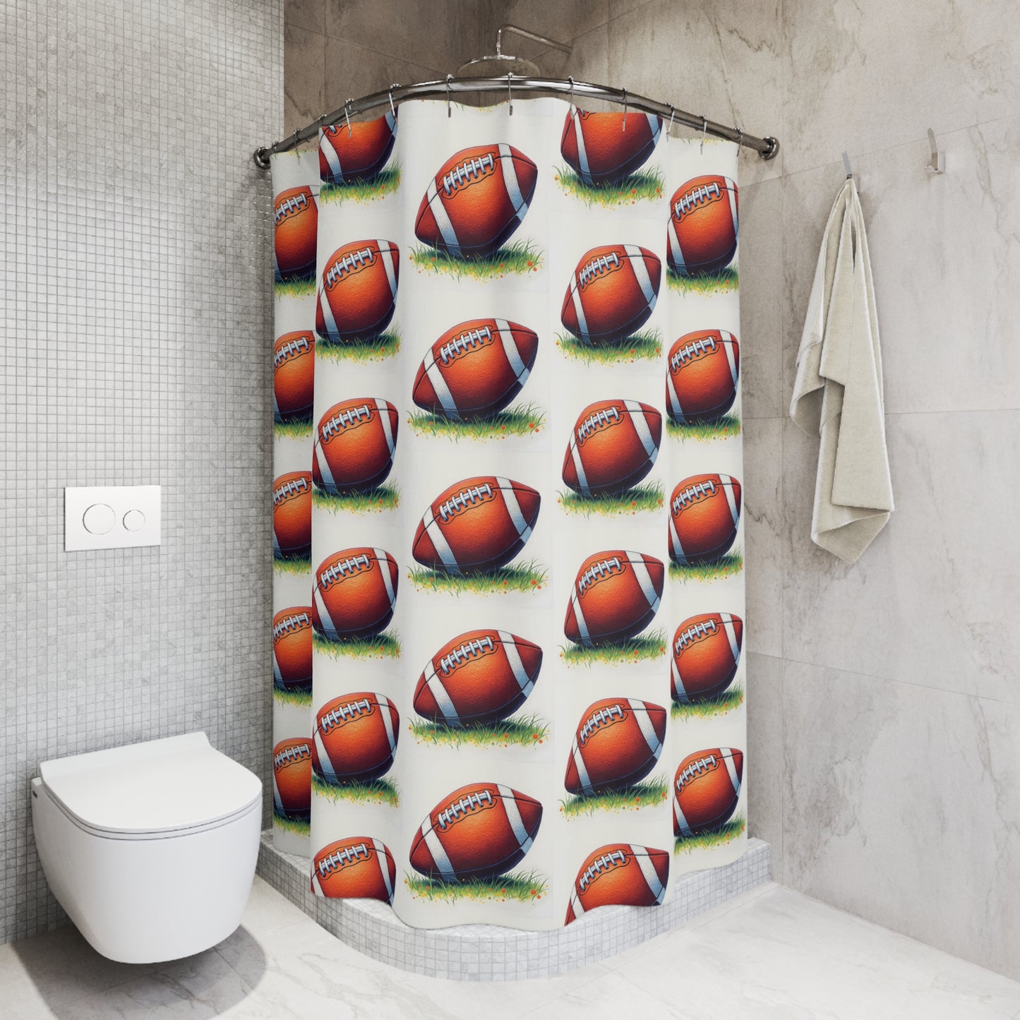 Shower Curtains football