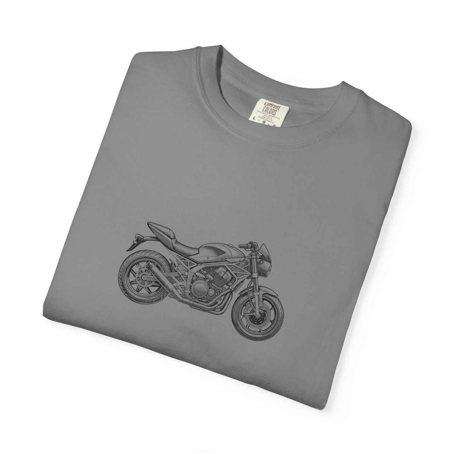 Motorcycle Vibes Unisex Garment-Dyed T-Shirt, Biker Tee for Motorcycle Enthusiasts, Gift for Riders, Casual Wear, Adventure Apparel