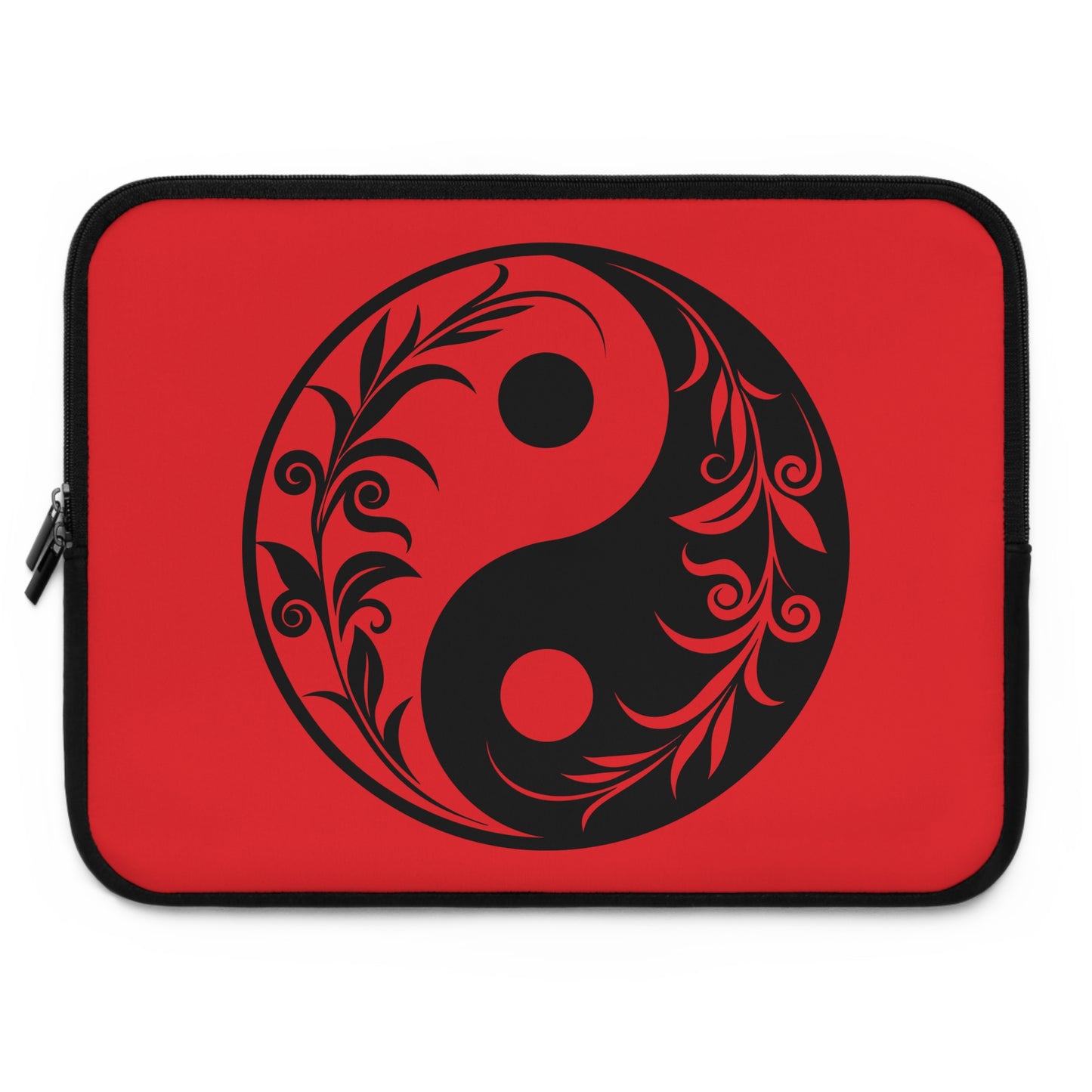 Stylish Laptop Sleeve with Yin Yang Design, Tech Carry Case, Gift for Students, Men and Women, Office and Home Use, Modern Gadget Sleeve