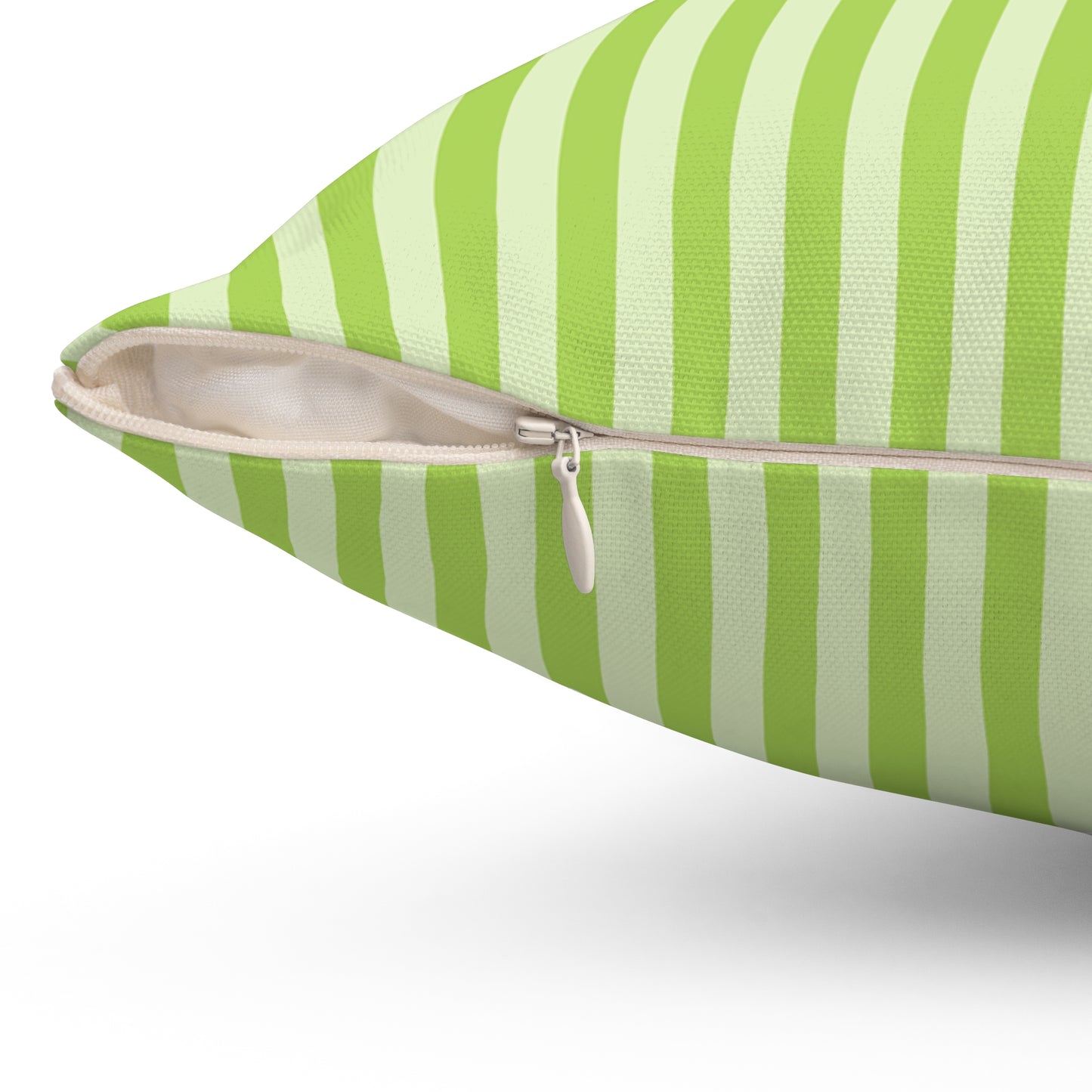 Fresh Green Striped Throw Pillow Decorative Cushion for Modern Living Room