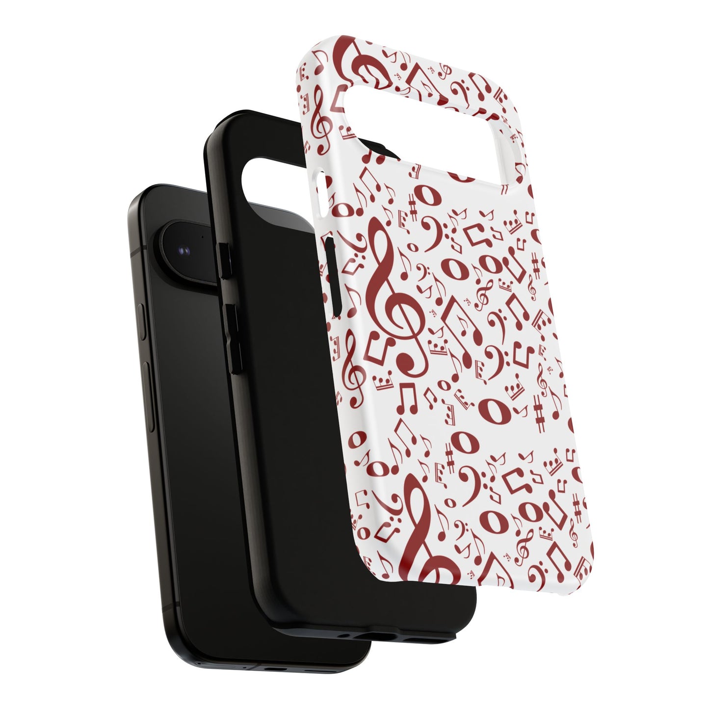 Musical Note Phone Case, Tough iPhone Cover, Gift for Musicians, Customizable, Music Lover's Accessory, Durable Phone Protection