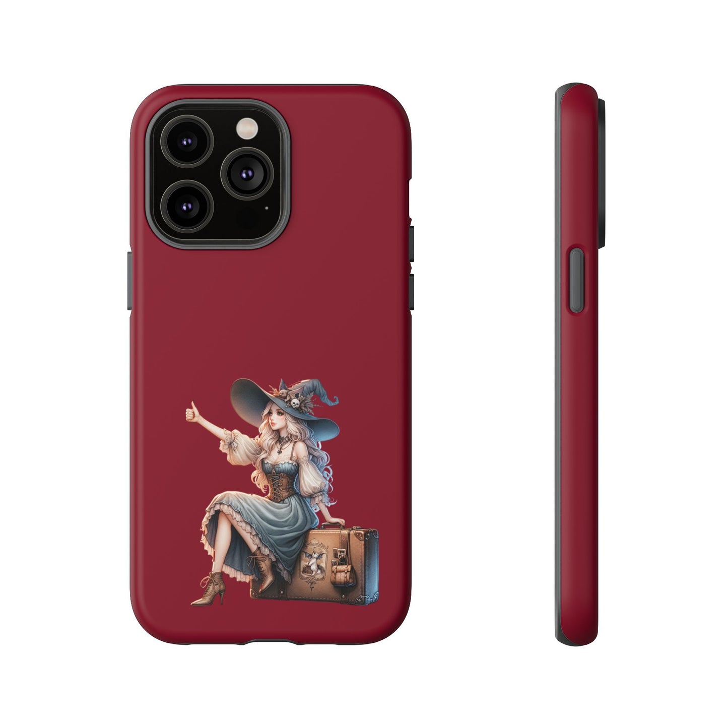 Witchy Phone Case - Magical, Durable - Halloween Gift, Cosplay Accessory, Cute Witch Design