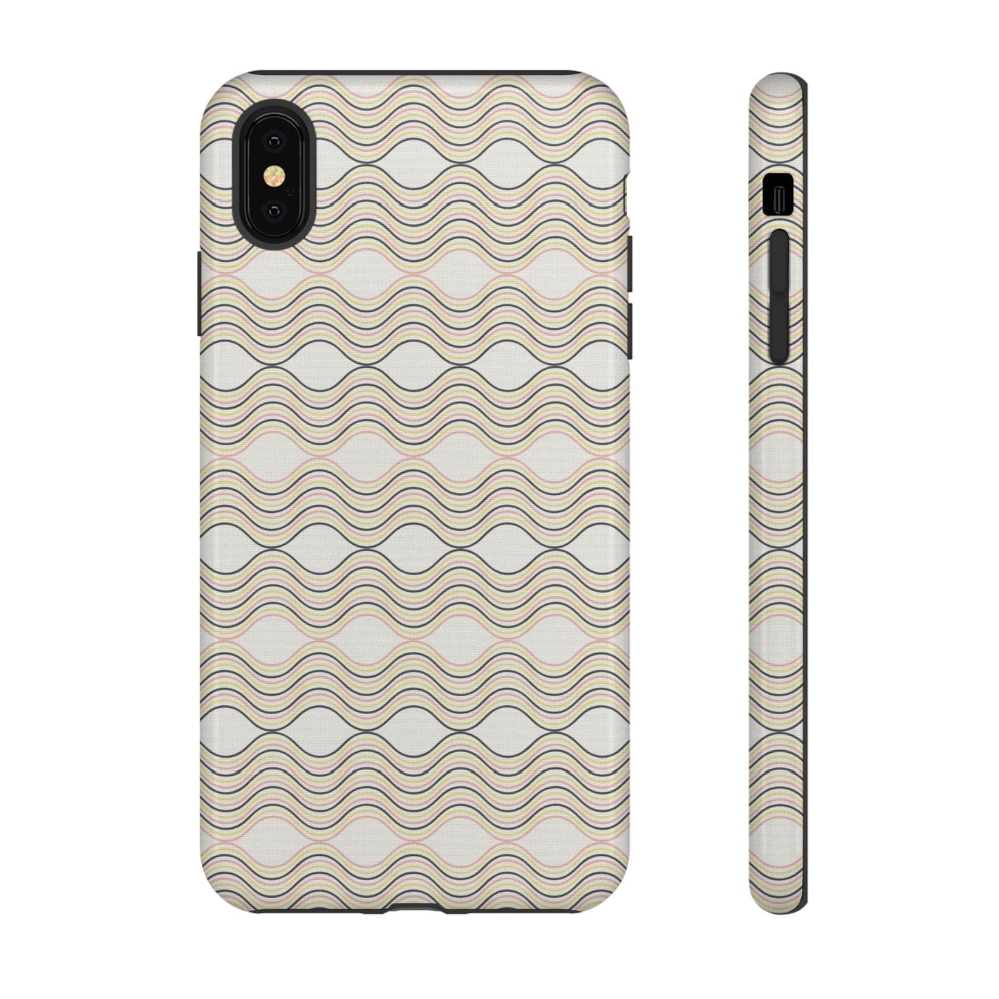 Stylish Phone Case for Tough Protection, Wavy Design, Chic Accessory, Gift for Her, Trendy Tech, Holiday Gift Idea