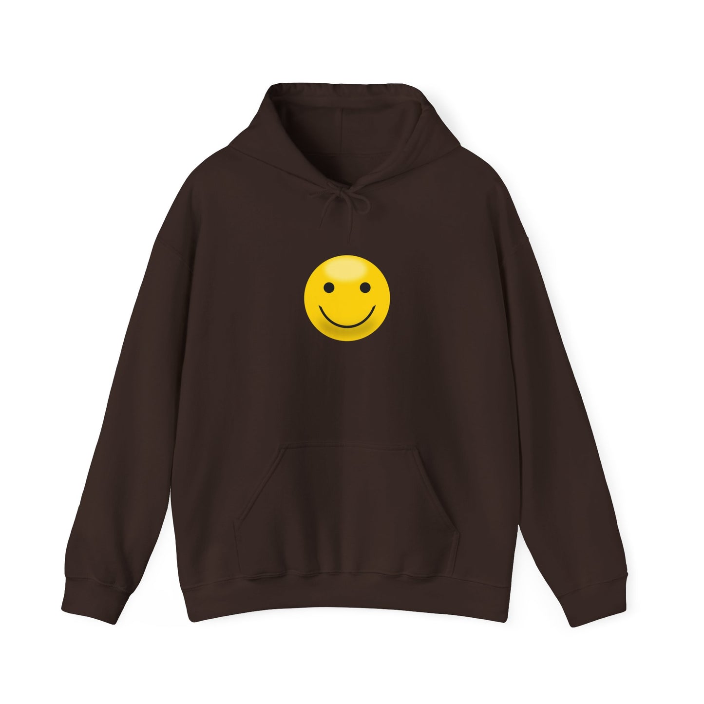 Smiley Face Hooded Sweatshirt, Cozy Unisex Hoodie, Casual Wear, Gift for Friends, Cheerful Apparel, Everyday Comfort Clothing