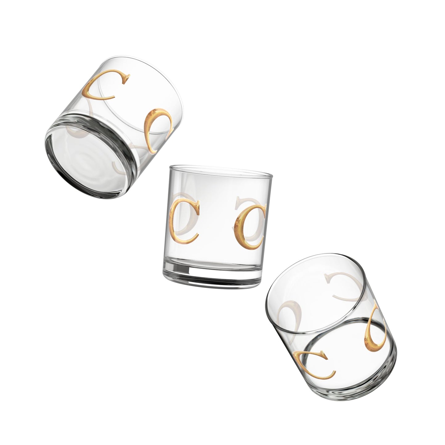 Elegant Personalized Rocks Glass Set