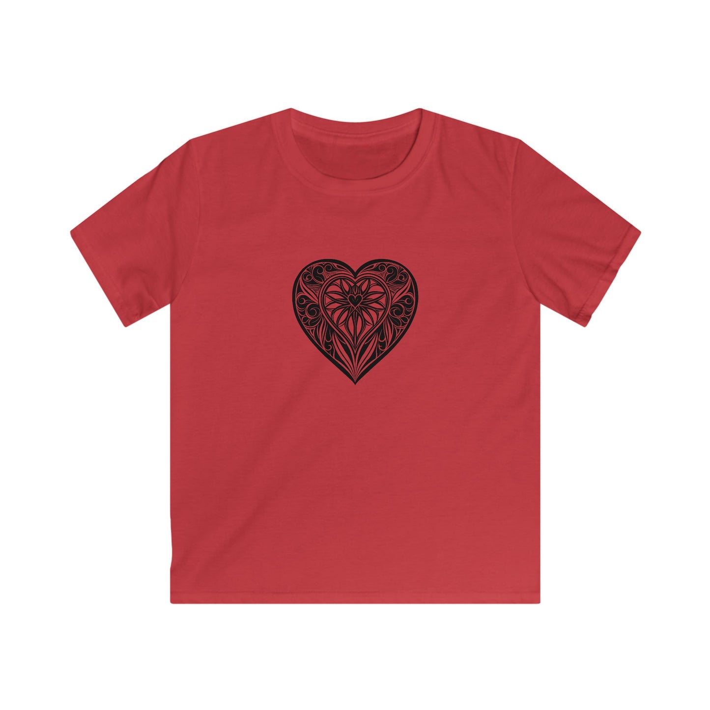Heart Lion Kids Tee, Cute Children's T-Shirt, Animal Lovers Gift, Kids Fashion, Birthday Outfit