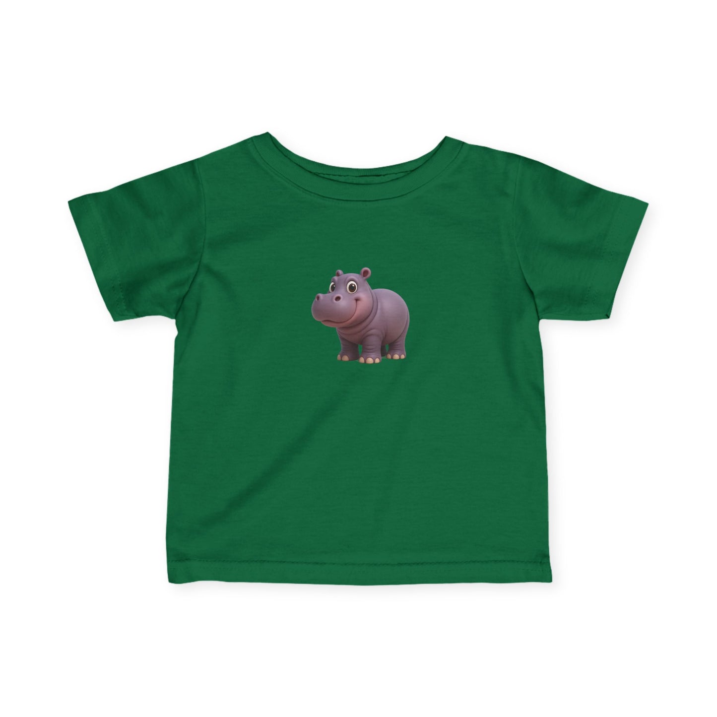 Cute Hippo Infant T-Shirt, Baby Birthday Gift, Toddler Apparel, Animal Lover Tee, Kids Casual Wear