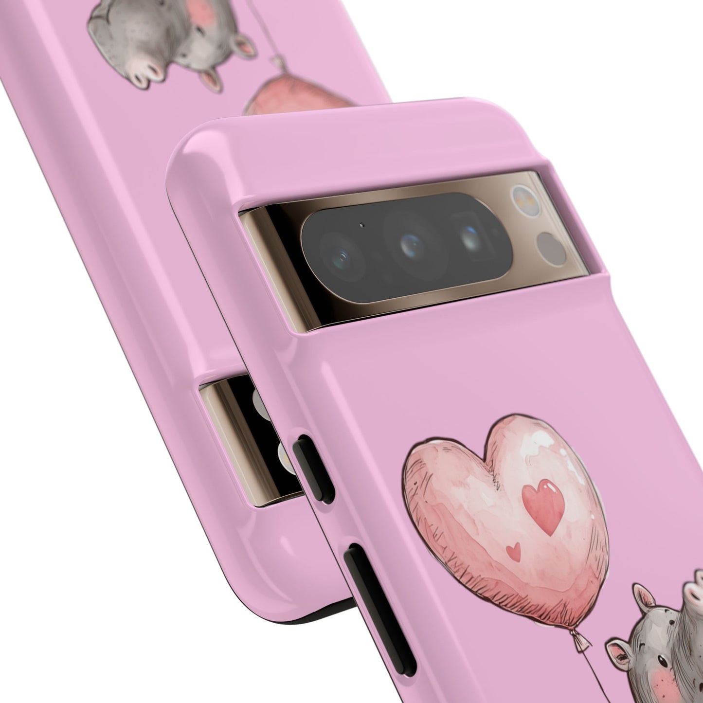 Cute Hippo Phone Case | Good Vibes, Gift for Friends, Cute Phone Accessories, Animal Lover Gift, Happy Phone Cover