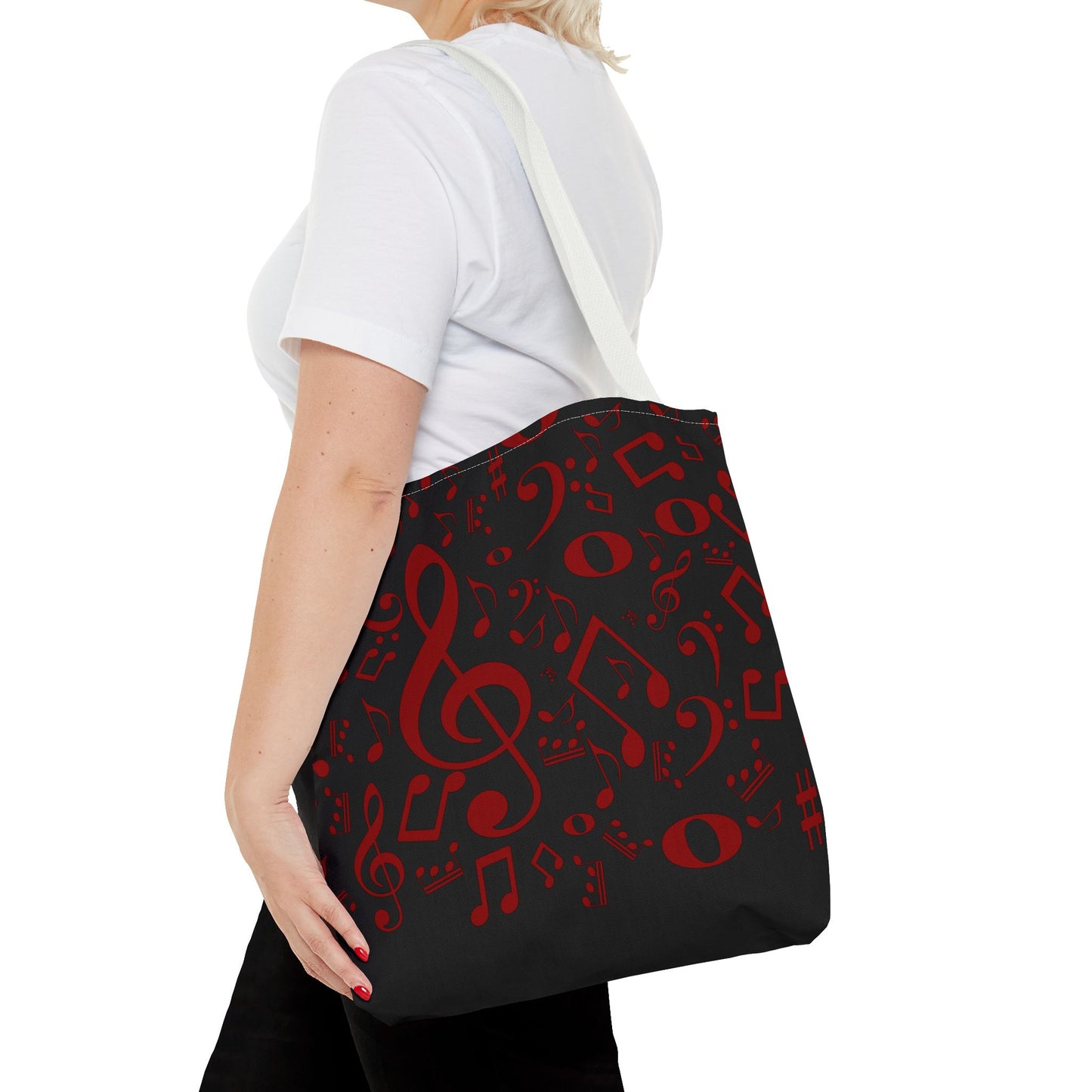 Stylish Music Note Tote Bag, Musical Gifts for Musicians, Eco-Friendly, Concert Accessories, Everyday Use, Unique Gift Idea