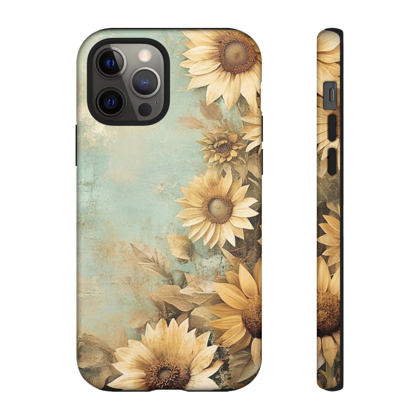 Sunflower Phone Case, Tough Shell Floral Cover, Nature Inspired Gift, Durable Protective Case, Perfect for Spring and Summer