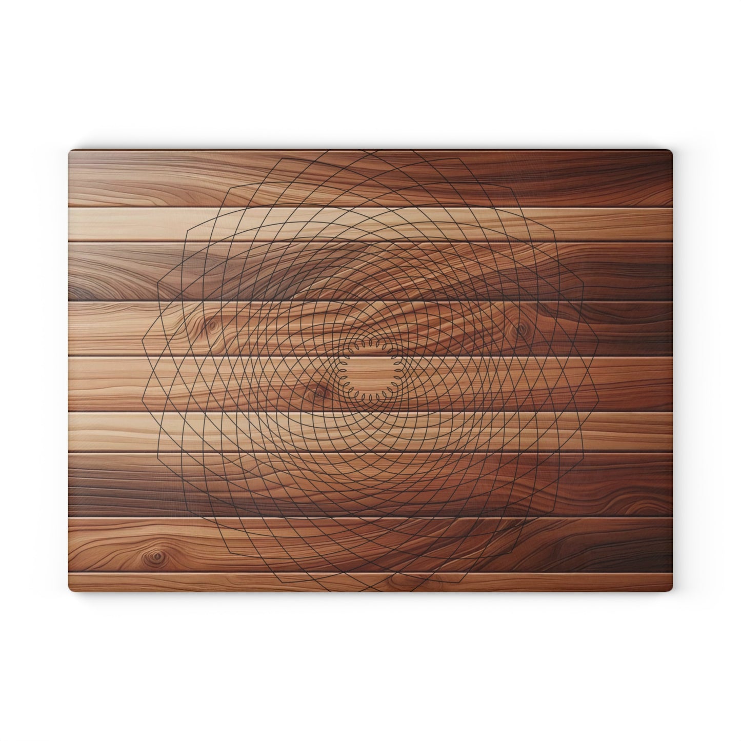Stylish Geometric Glass Cutting Board, Modern Kitchen Decor, Unique Gift for Home Cooks, Perfect for Weddings and Housewarming