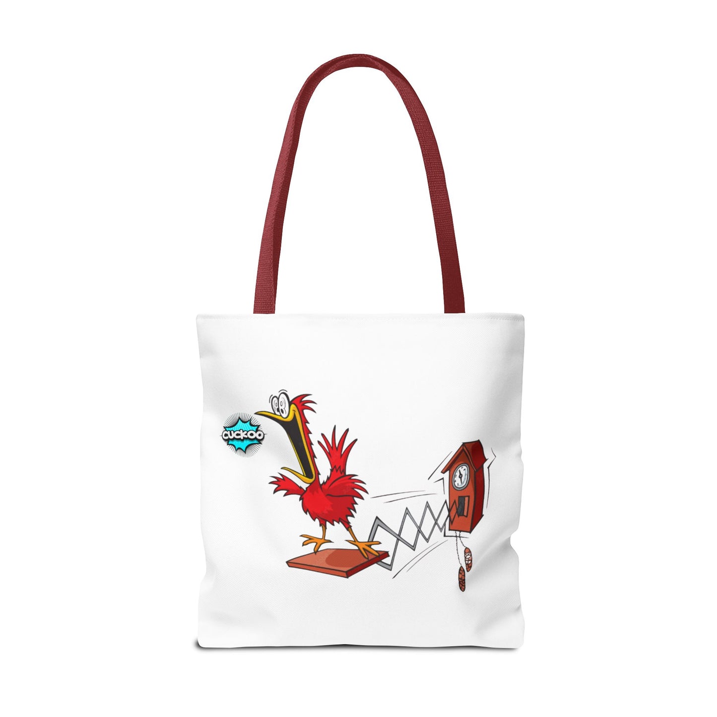 Quirky Cartoon Tote Bag, Funny Gift, Bird Lover's Bag, Everyday Use, Shopping