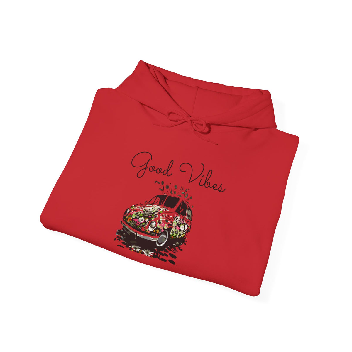 Good Vibes Hooded Sweatshirt - Unisex Heavy Blend, Cozy Gift for Friends, Casual Wear, Summer Outings, Beach Days, Chill Vibes