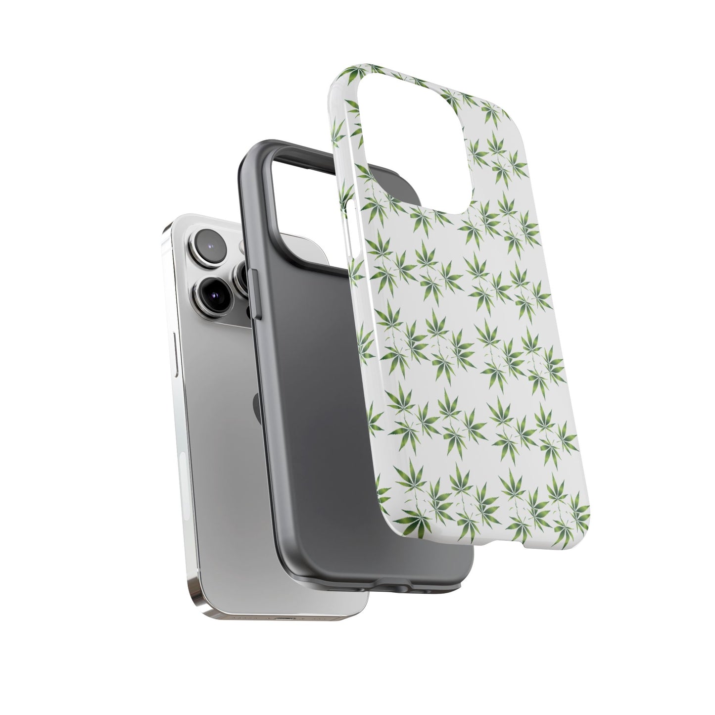 Stylish Phone Case with Cannabis Leaf Design, Durable Phone Cover, Gift for Stoner Friends, Unique Phone Accessory, Nature-Inspired Design