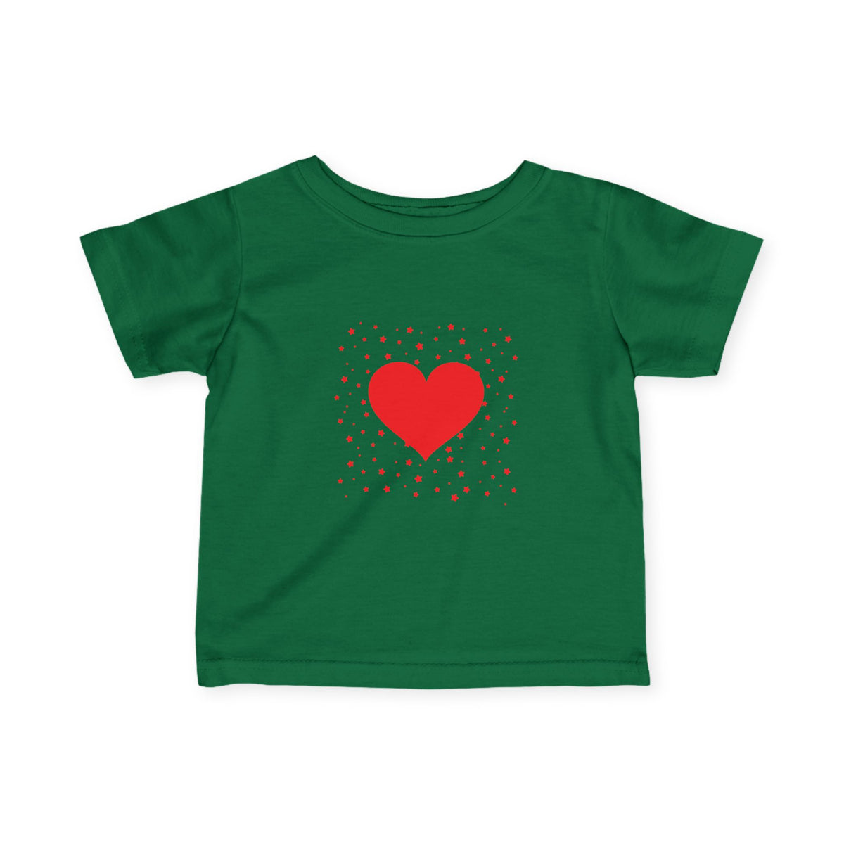 Infant Tee – Red Heart Confetti Baby Shirt