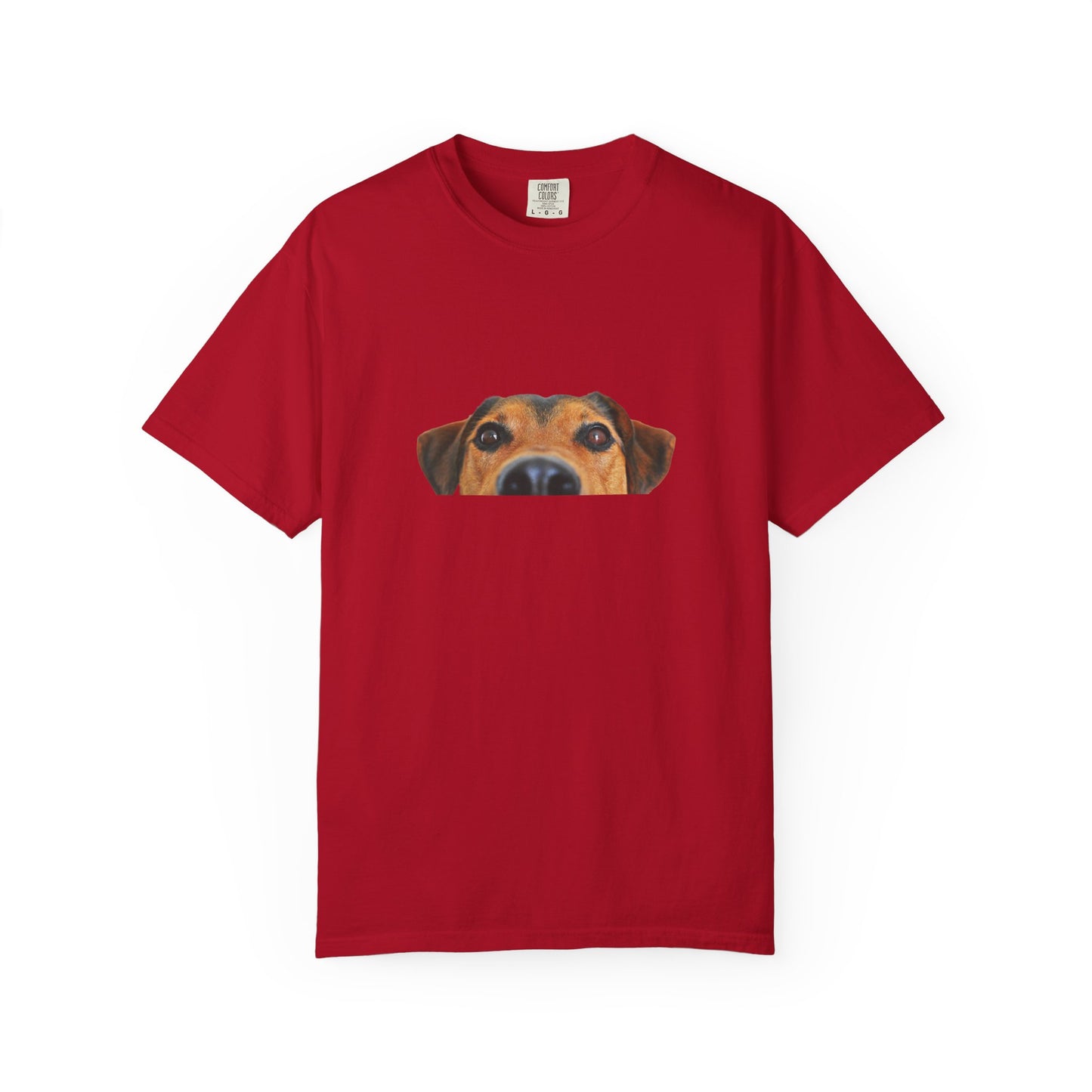 Cute Dog Face Unisex Garment-Dyed T-shirt, Pet Lover Tee, Animal Community Shirt, Birthday Gift, Casual Wear, Dog Lover's Merch