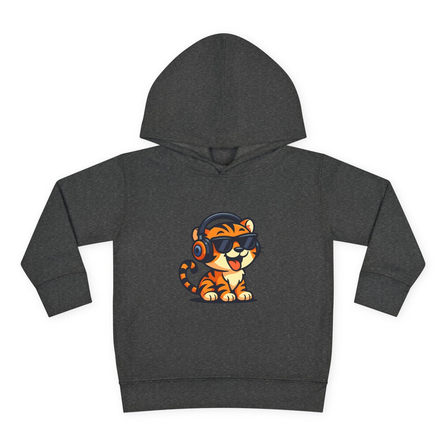 Toddler Cool Cat Fleece Hoodie - Fun Kids Apparel for Playtime, Birthday Gift, Nursery, Casual Wear, Music Lovers