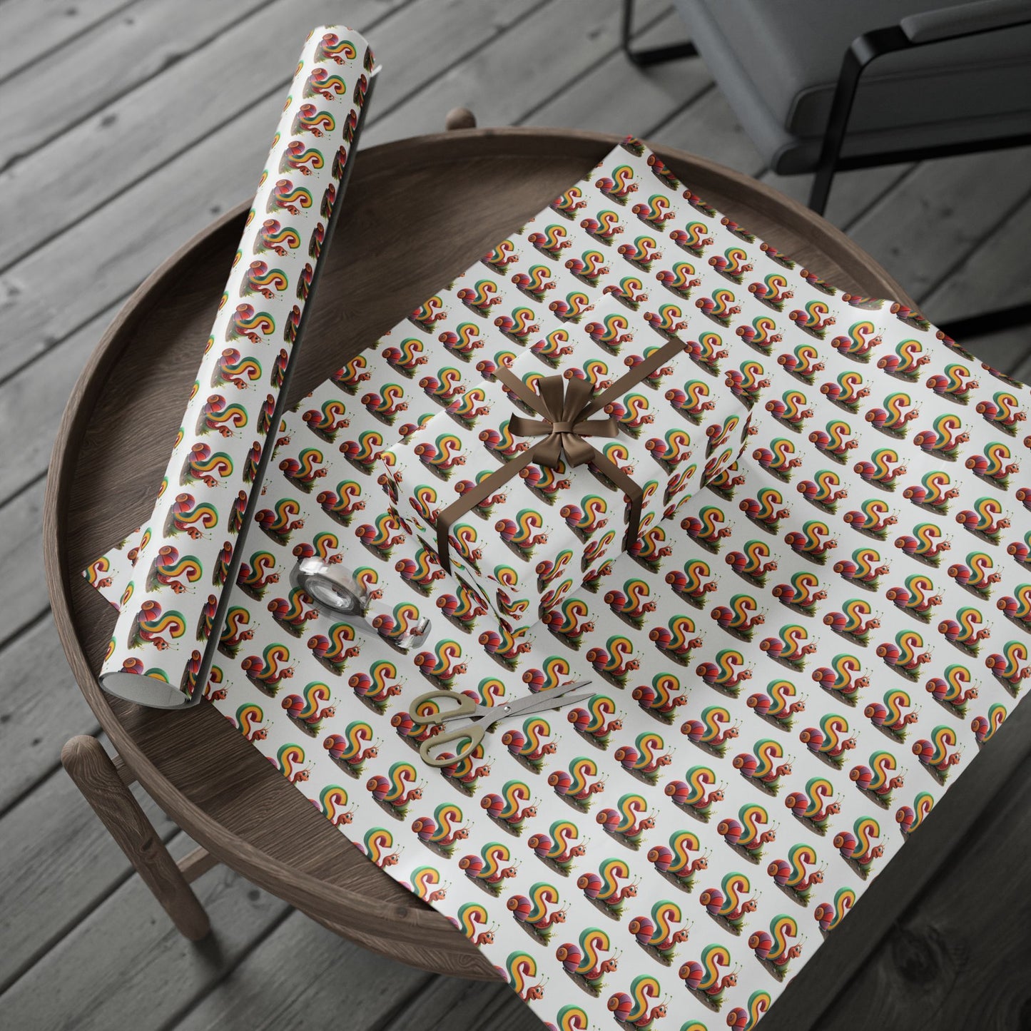 Colorful Snail Wrapping Paper, Fun Holiday Gift Wrap, Creative Present Wrap, Cute Party Supply, Eco-Friendly Wrapping