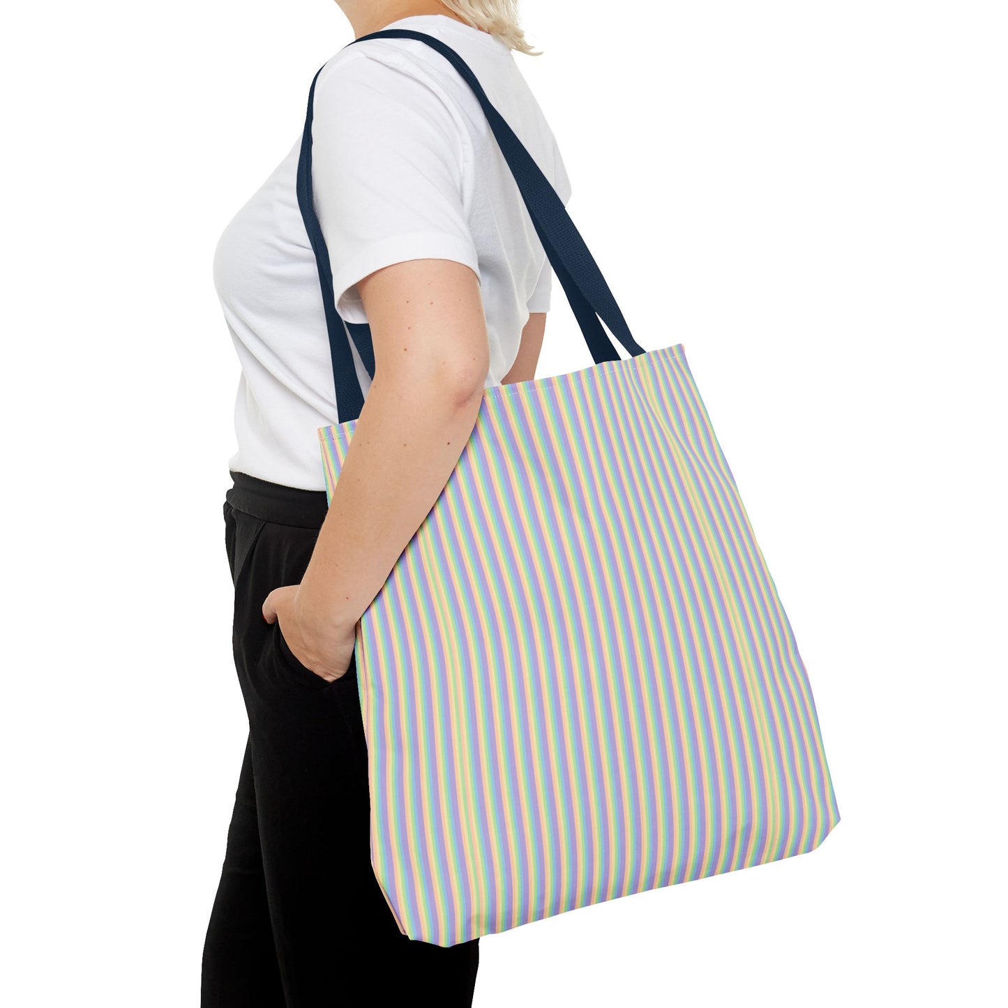 Colorful Striped Tote Bag | Reusable Shopping Bag, Beach Tote, Eco-Friendly Gift, Everyday Carryall, Summer Essentials