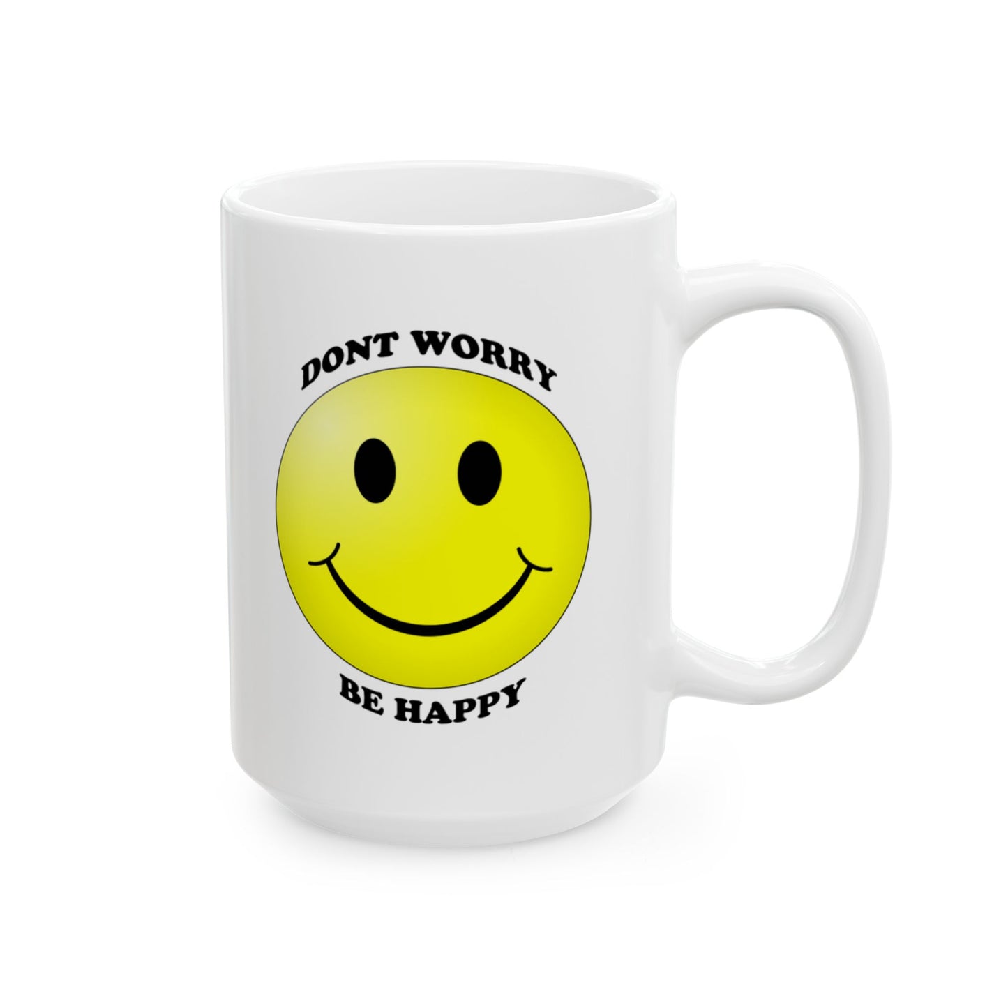Cheerful Smile Ceramic Mug - Perfect Gift for Coffee Lovers, Birthday, Home Office, Friendship, Gift for Him or Her
