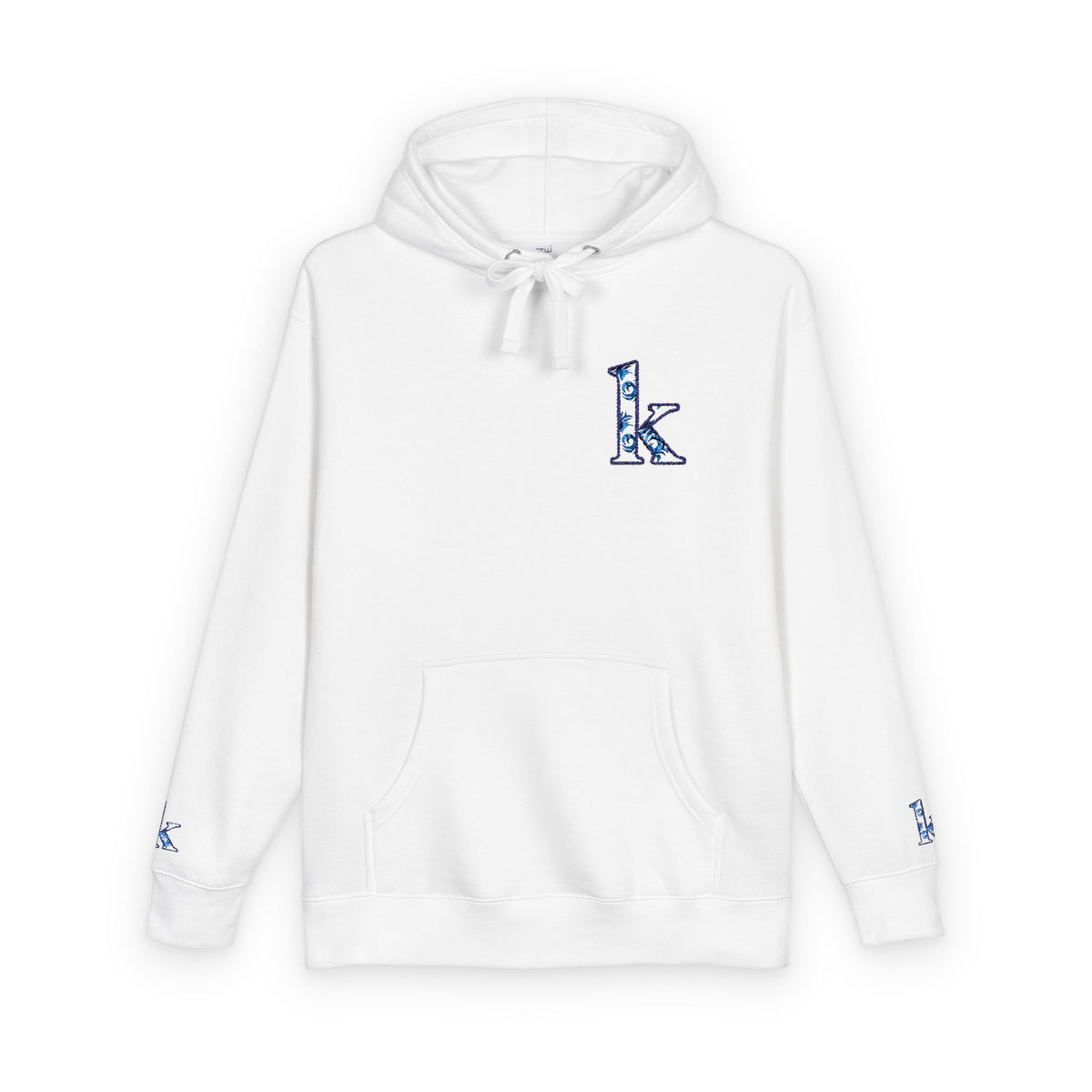 Cozy Floral Monogram Fleece Hoodie for Unisex - Perfect Gift for Birthdays, Valentine’s Day, Casual Wear, Adventure