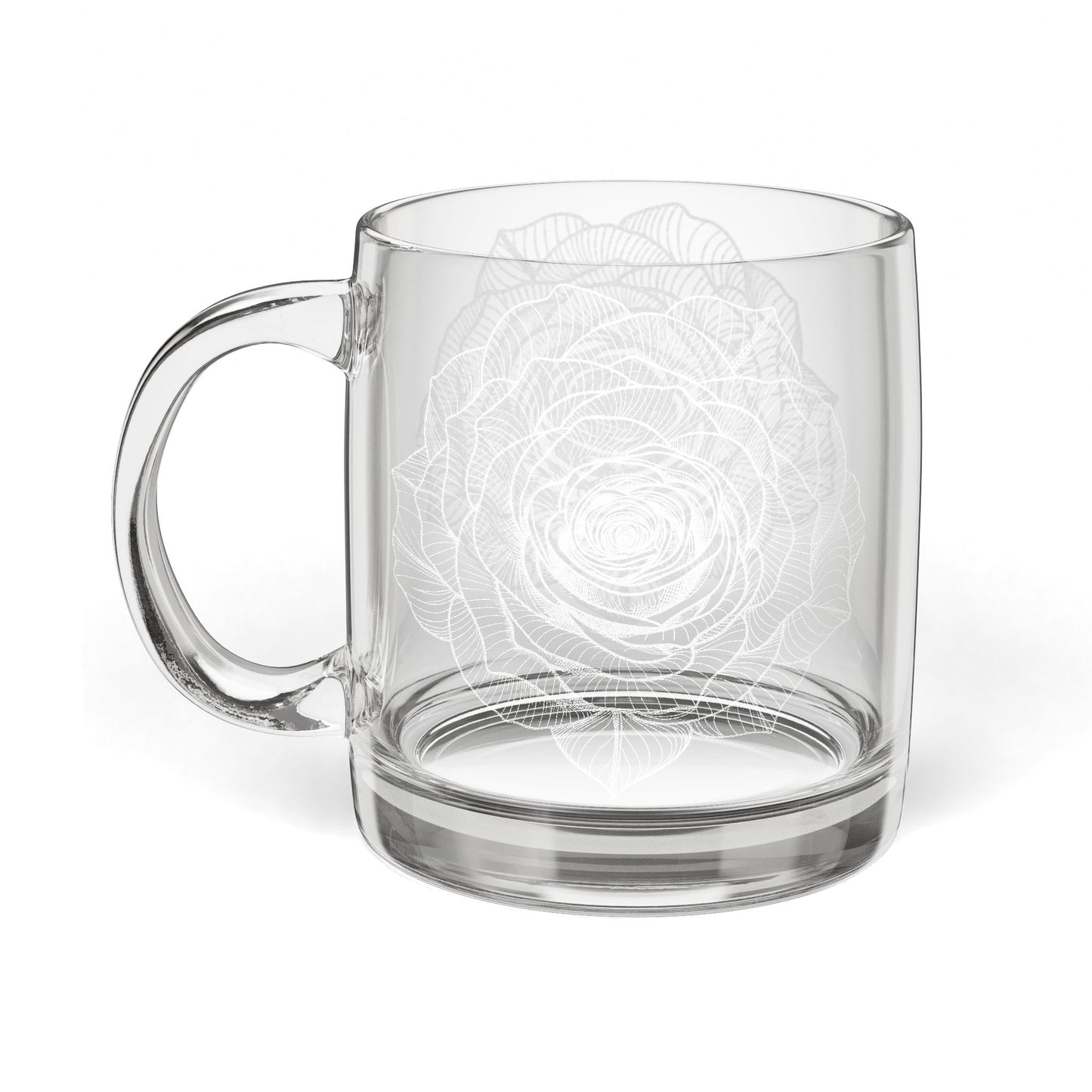 Glass Coffee Mug, 12.25oz (Engraving)