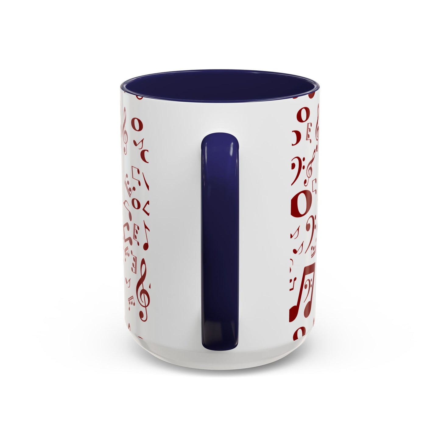Accent Coffee Mug (11, 15oz) - Musical Notes