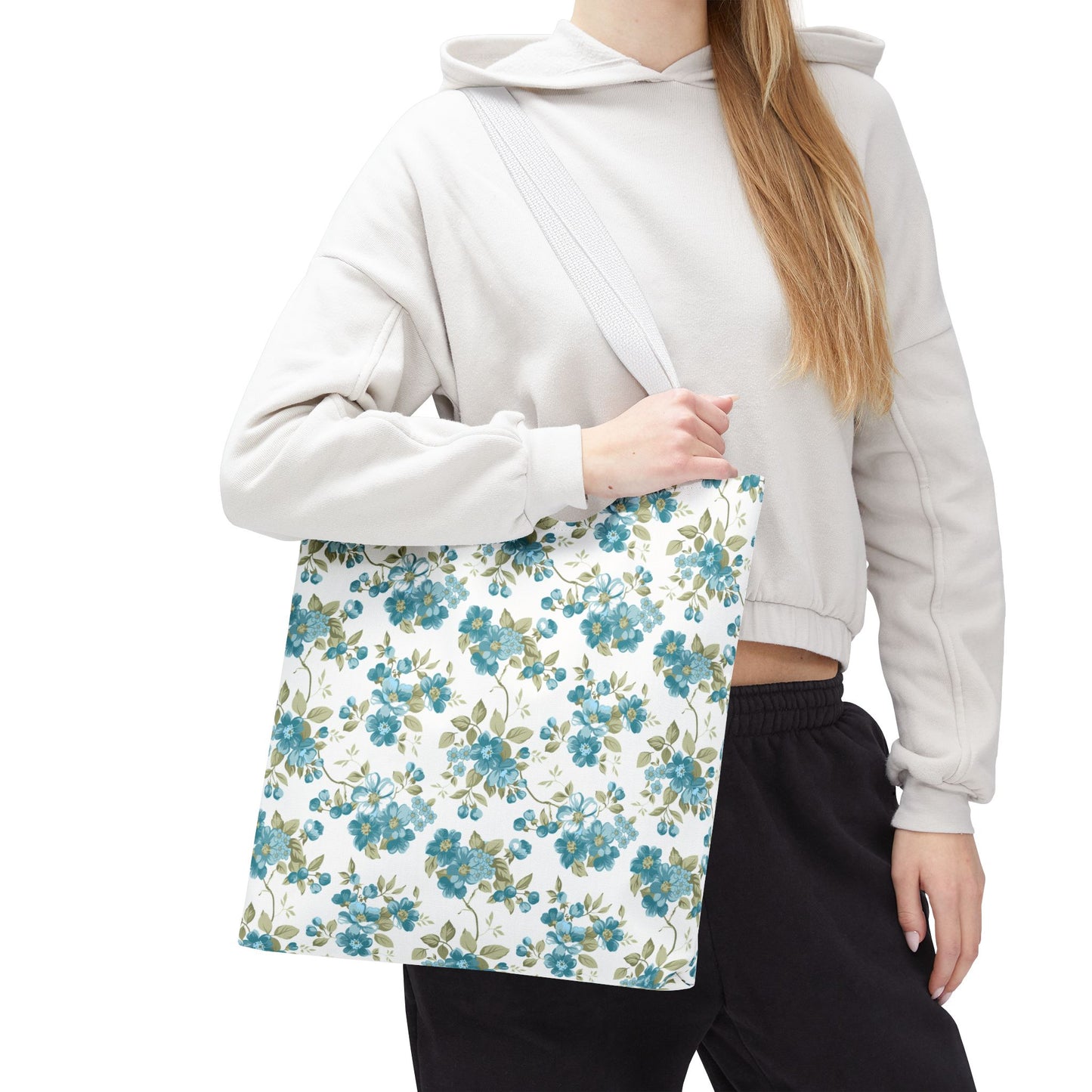 Floral Design Tote Bag | Reusable Shopping Bag, Beach Tote, Eco-Friendly Bag, Gift for Her, Travel Organizer