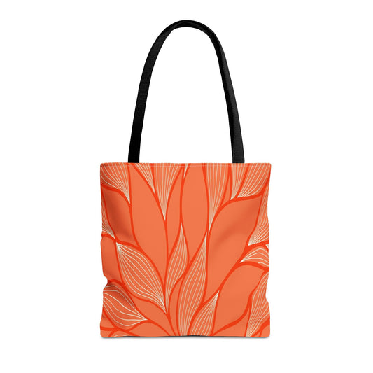 Vibrant Leafy Tote Bag, Stylish Grocery Bag, Eco-Friendly Shopping Tote, Floral Summer Tote, Gift for Plant Lovers