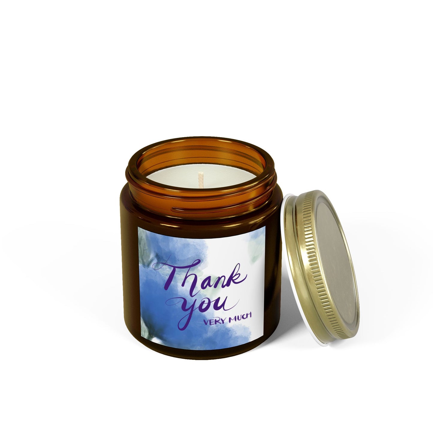 Thank You Scented Candles, Coconut Apricot Wax, Gifts for Her, Home Fragrance, Relaxation, Bridal Shower, Birthday