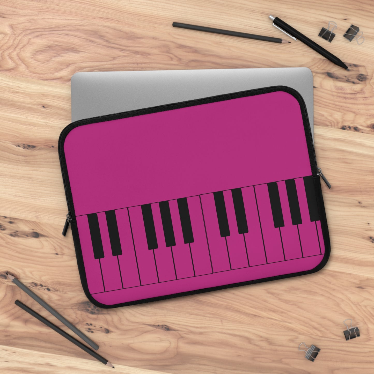 Piano Keys Laptop Sleeve | Music Lover's Case, Gifts for Musicians, Tech Accessories, Piano Decor, Stylish Computer Sleeves