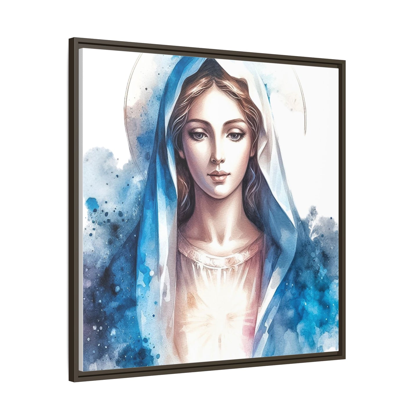 Framed Canvas Art Print, Spiritual Decor, Religious Artwork, Wall Decor, Gift for Faith, Elegant Home Decoration
