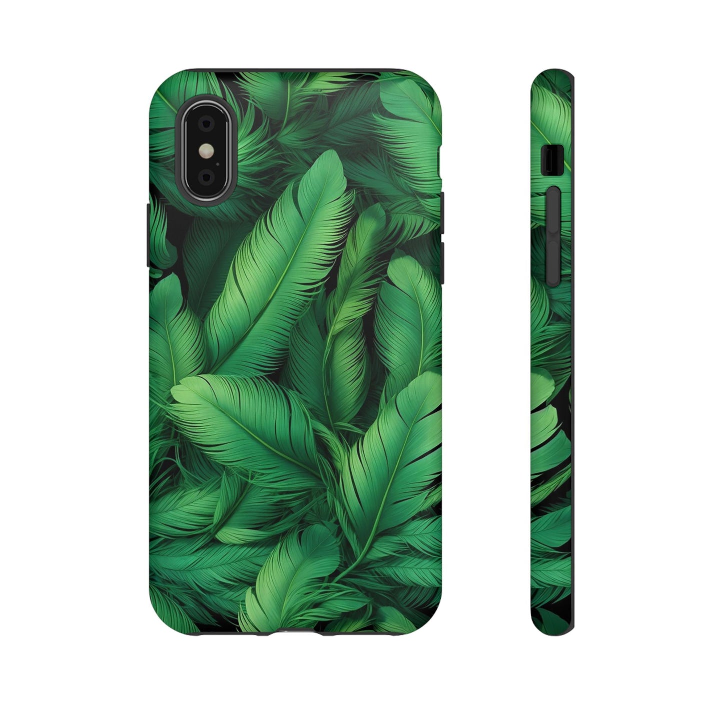 Tough Cases - Tropical Leaf Phone Case, Nature-inspired, Phone Accessory, Gift for Her, Jungle Theme, Eco-Friendly
