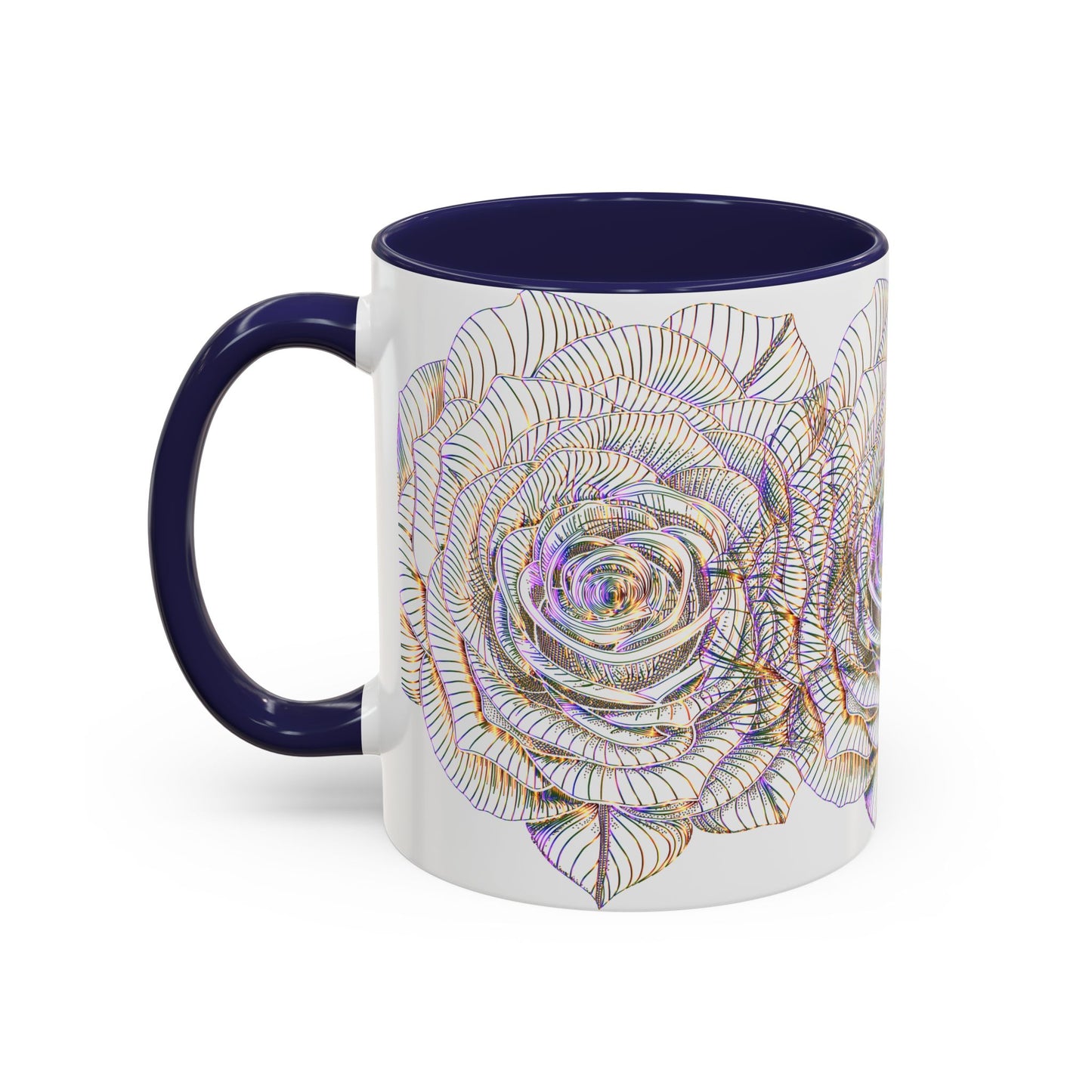 Holographic Floral Coffee Mug - Perfect Gift for Plant Lovers, Home Decor, Tea & Coffee Lovers, Mother's Day, Birthdays