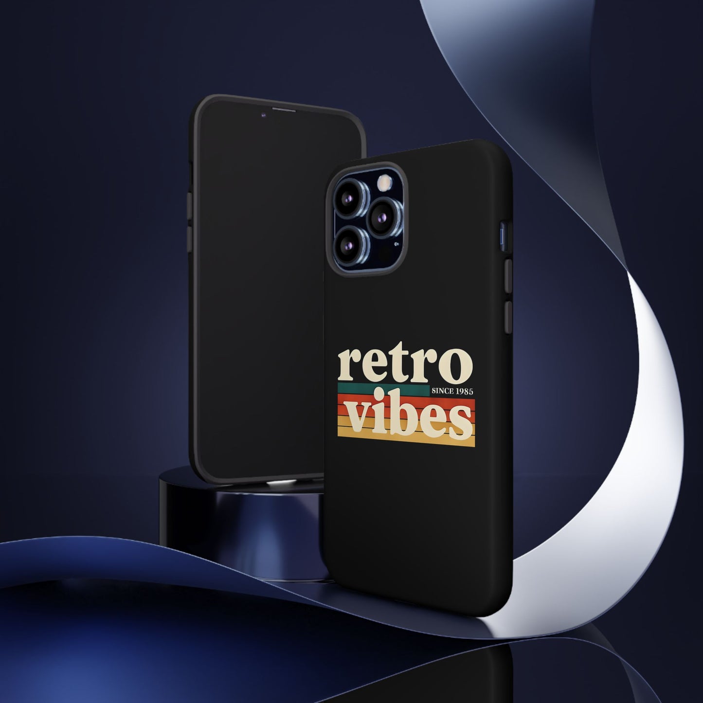 Retro Vibes Phone Case, Tough Phone Cover, Vintage Style Case, Gift for Music Lovers, Retro Aesthetic Accessory