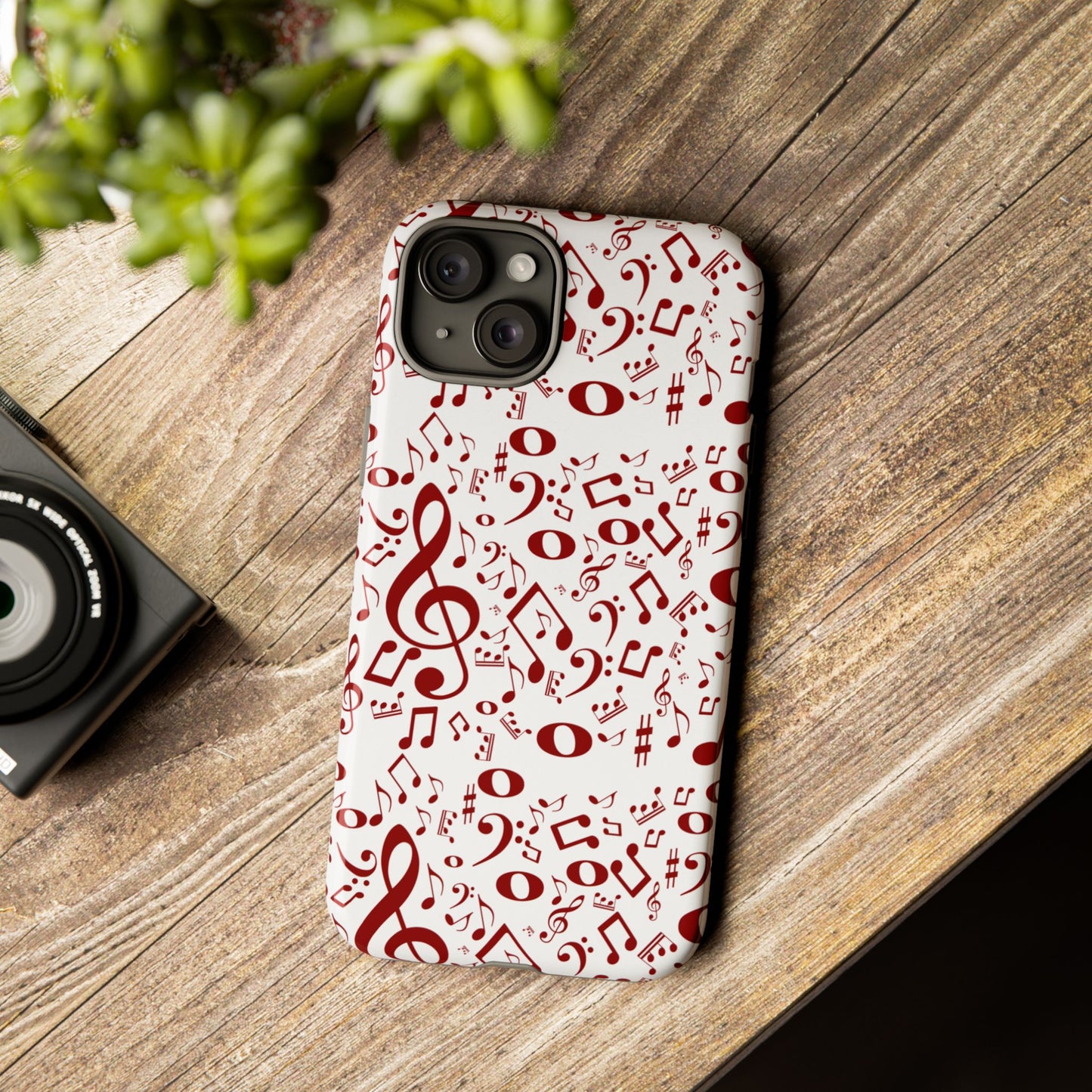 Musical Note Phone Case, Tough iPhone Cover, Gift for Musicians, Customizable, Music Lover's Accessory, Durable Phone Protection