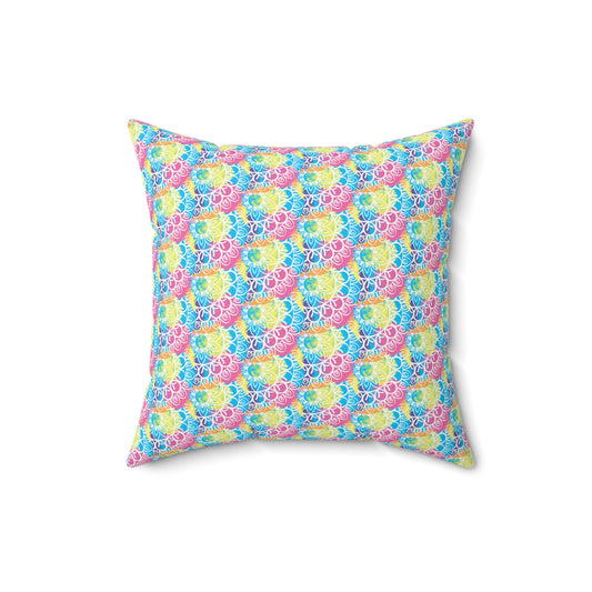 Colorful Floral Decorative Pillow