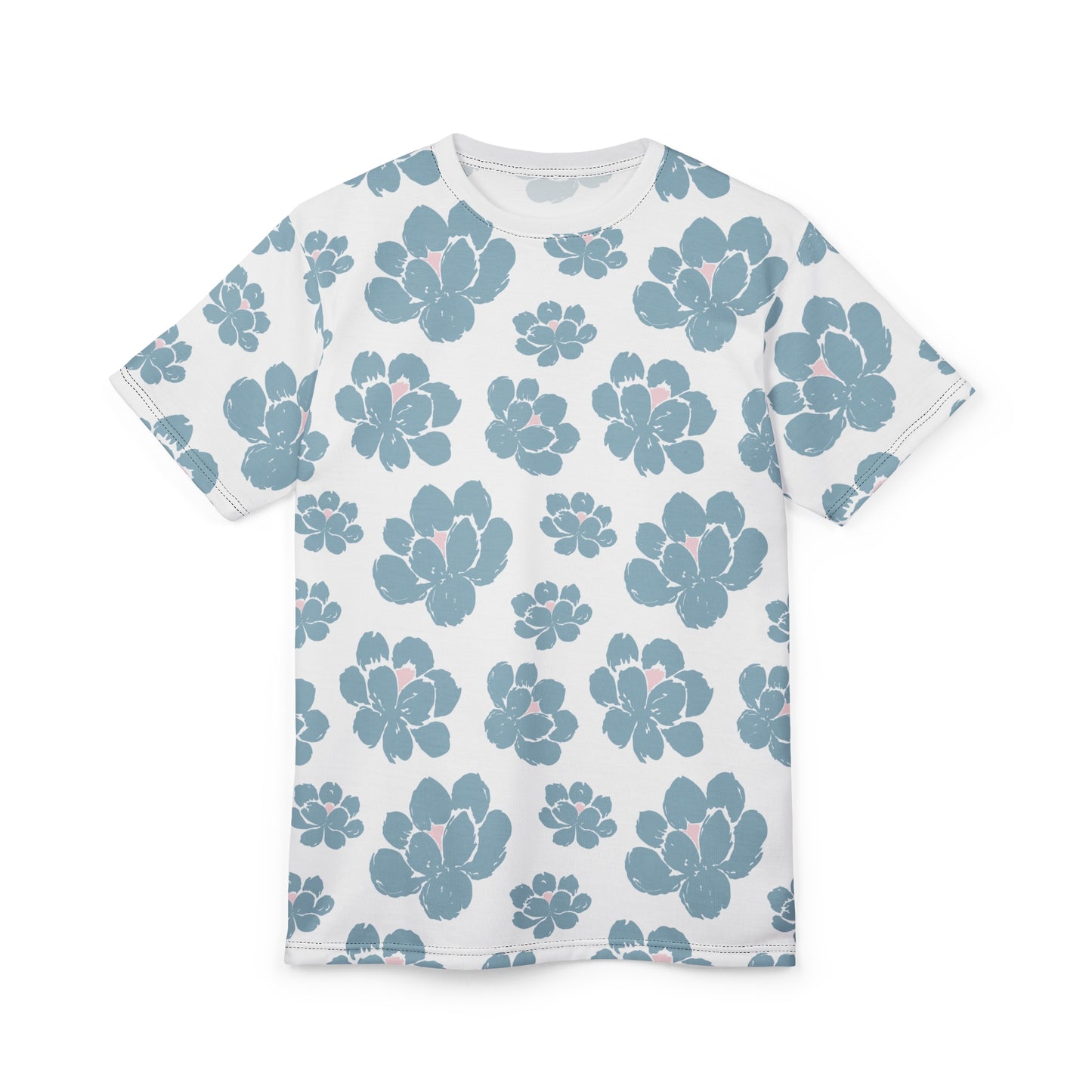 Floral Unisex Cut & Sew Tee: Breezy, Stylish, Casual Wear, Perfect for Spring & Summer, Gift for Nature Lovers, Everyday Comfort Tee